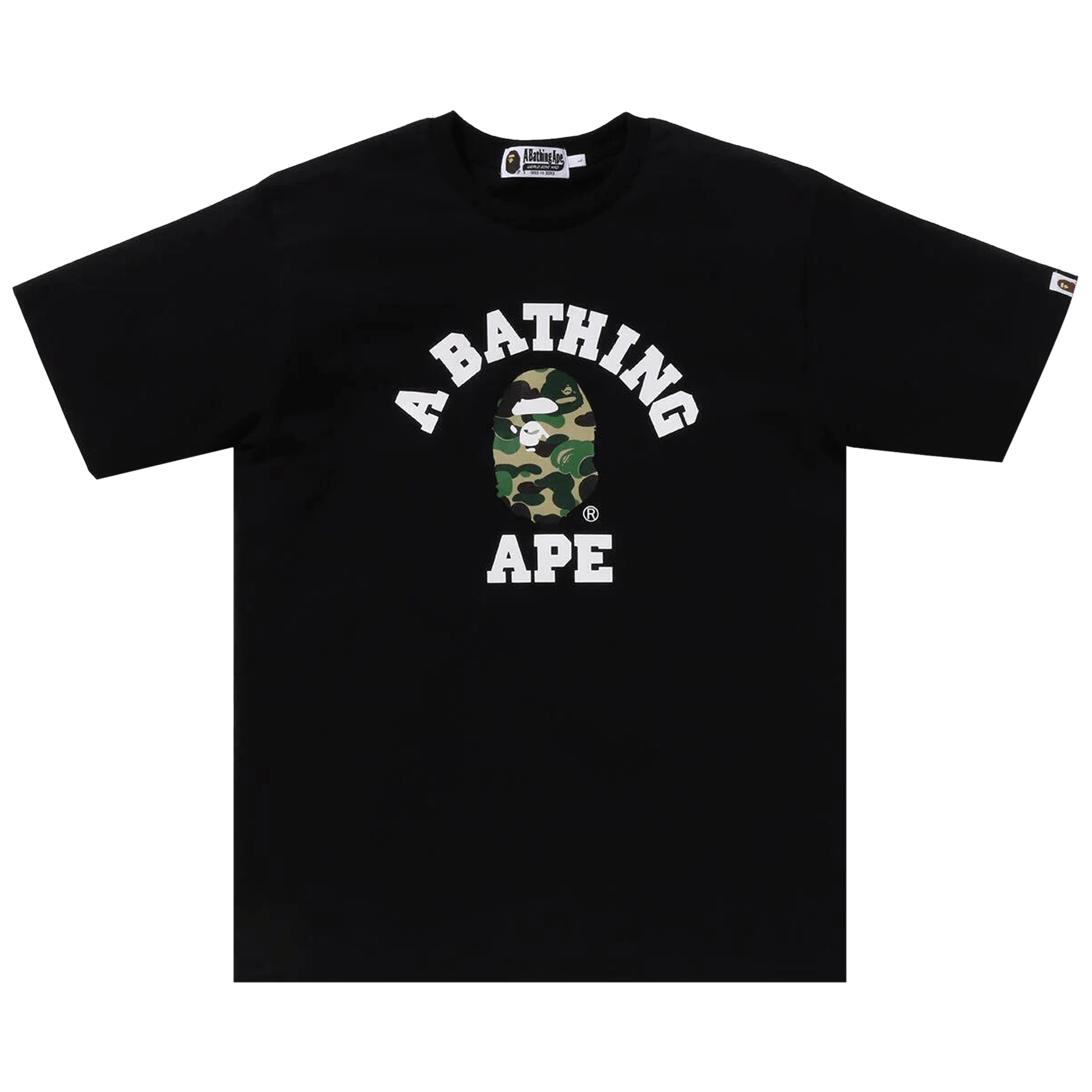 BAPE ABC Camo College Organic Tee 'Black/Green'