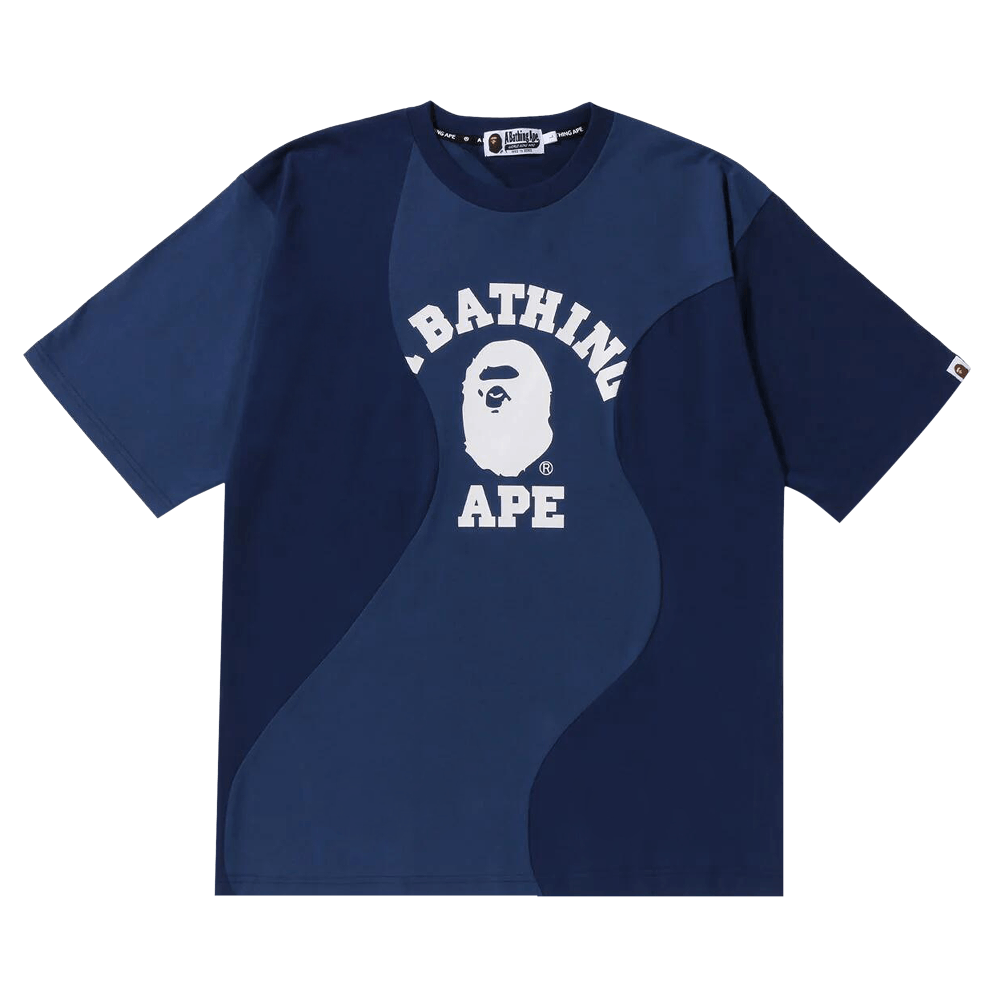 BAPE Cutting College Relaxed Fit Tee 'Navy'