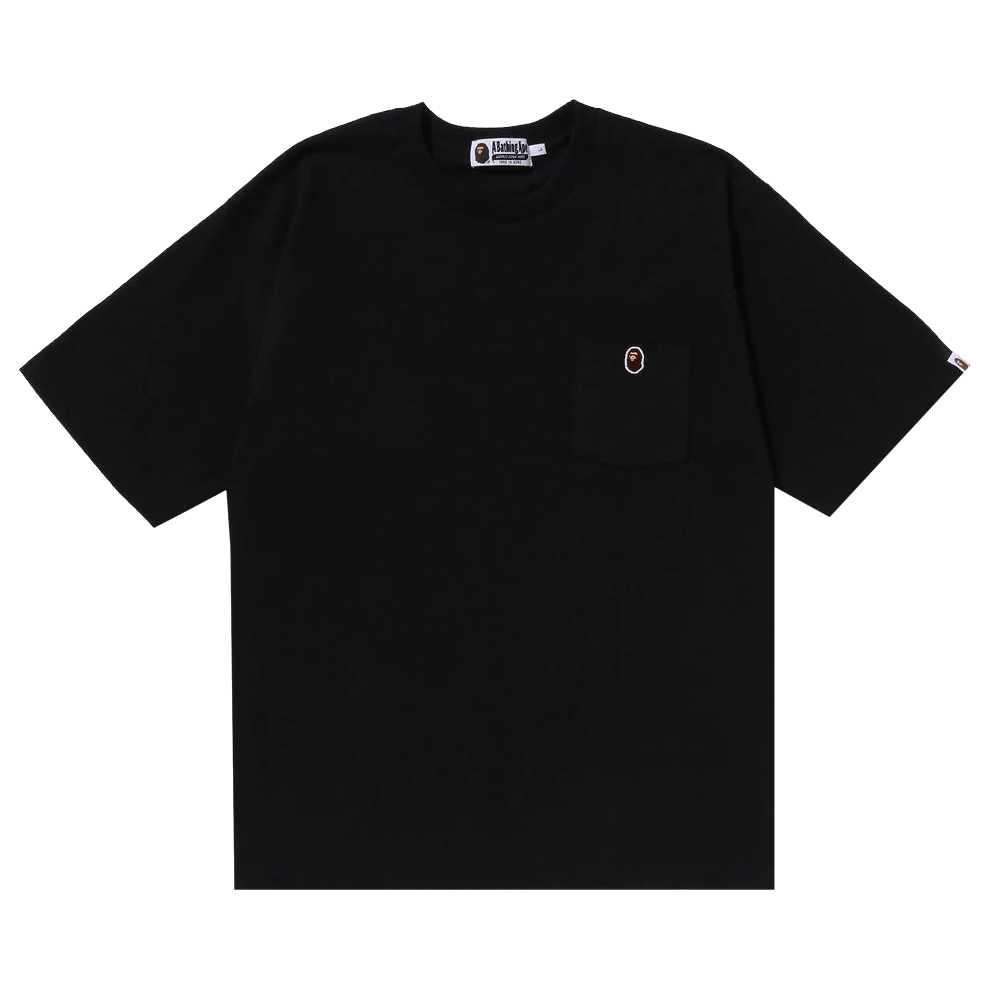 BAPE Ape Head One Point Relaxed Fit Pocket Tee 'Black'