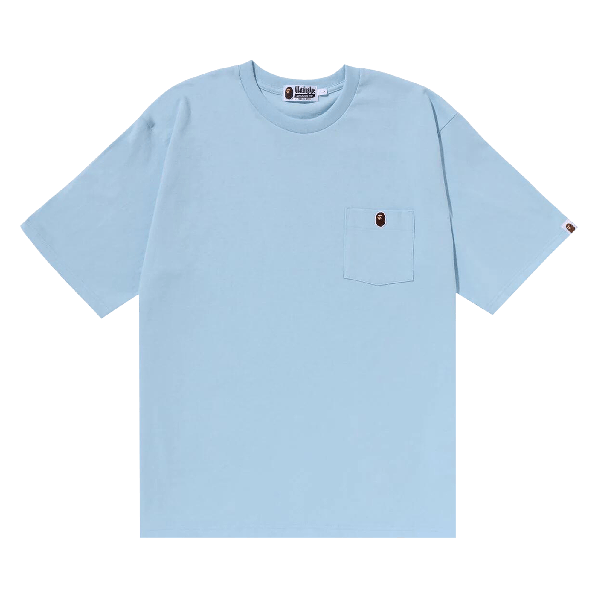 BAPE Ape Head One Point Relaxed Fit Pocket Tee 'Sax'