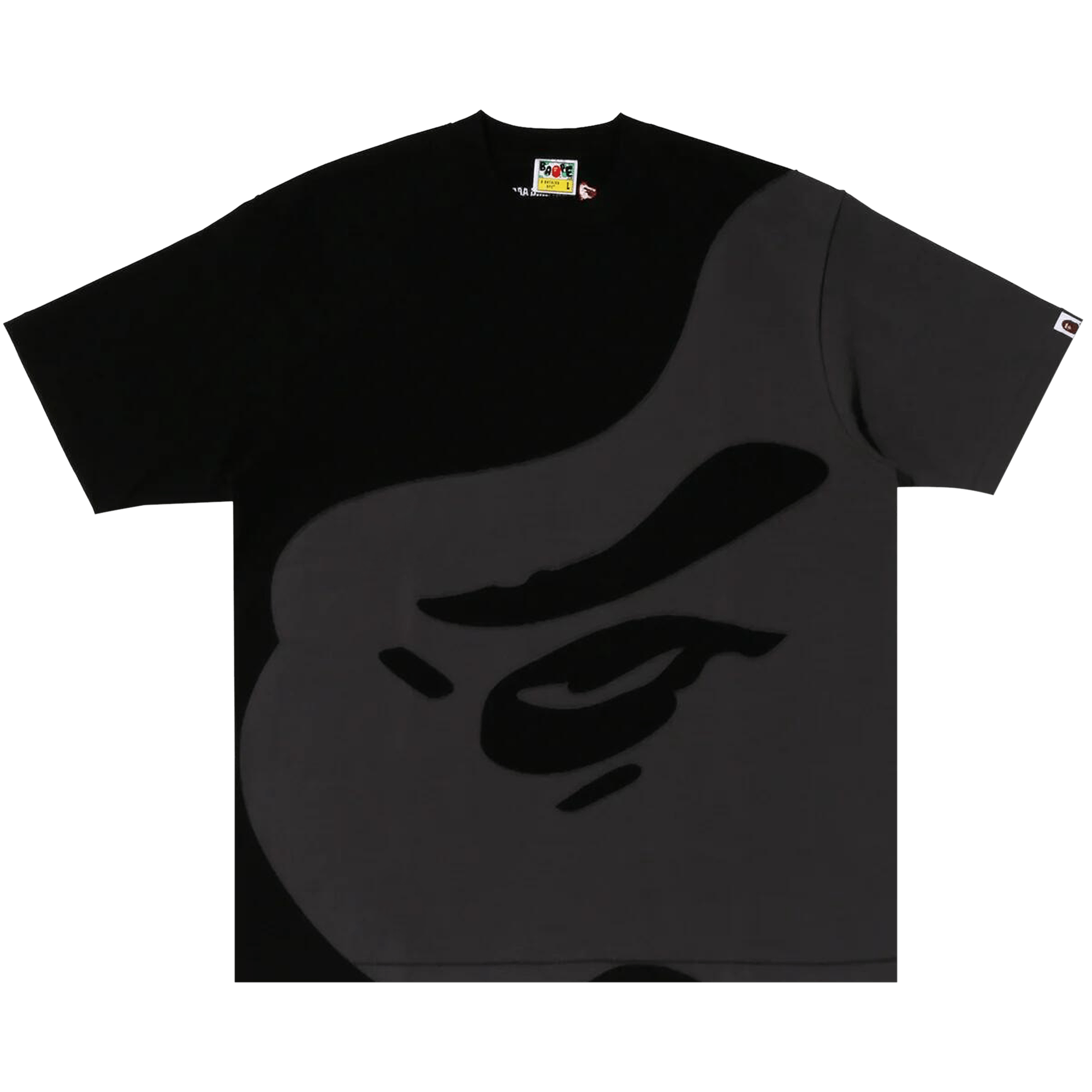 BAPE Ape Head Patch Oversized Tee 'Black'