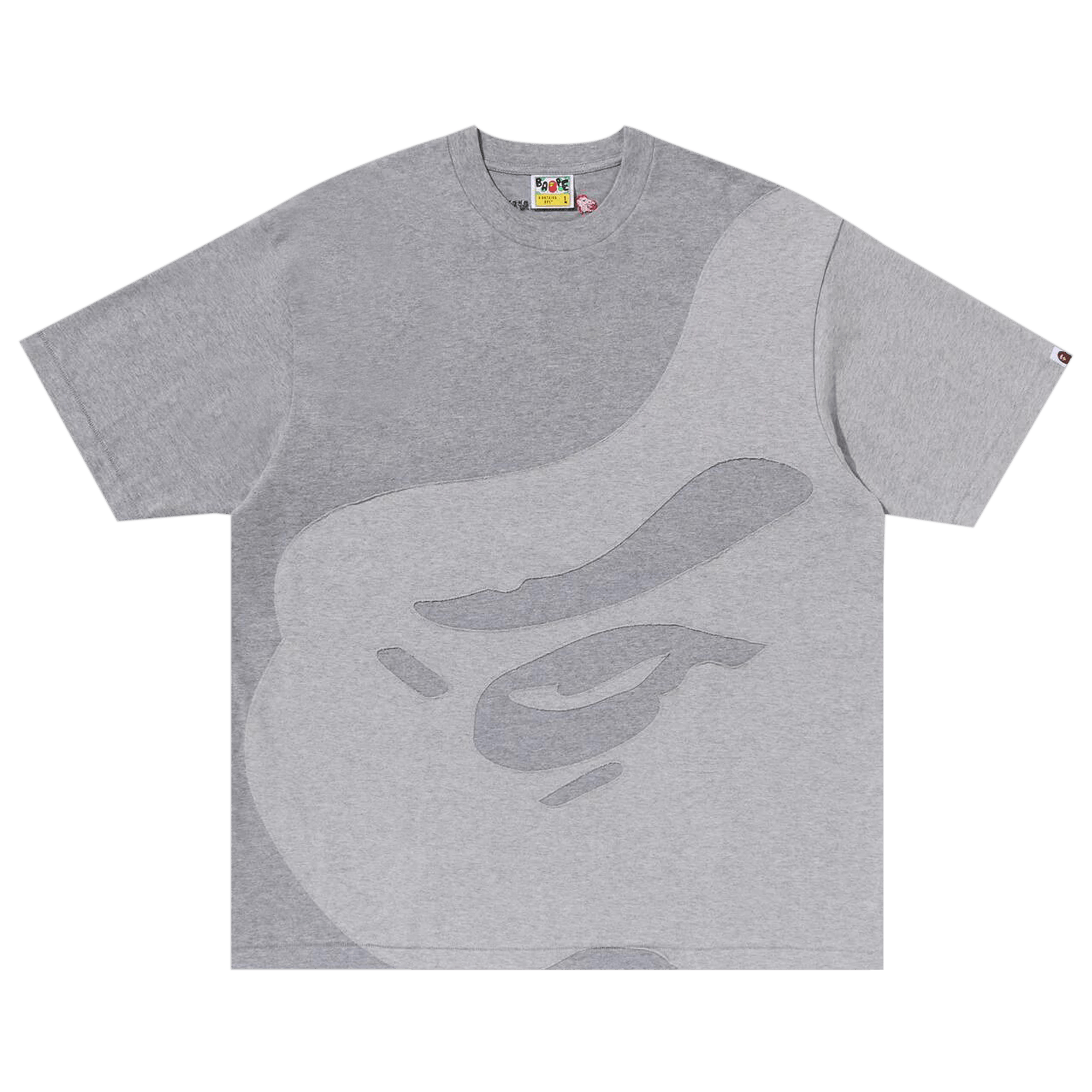 BAPE Ape Head Patch Oversized Tee 'Grey'