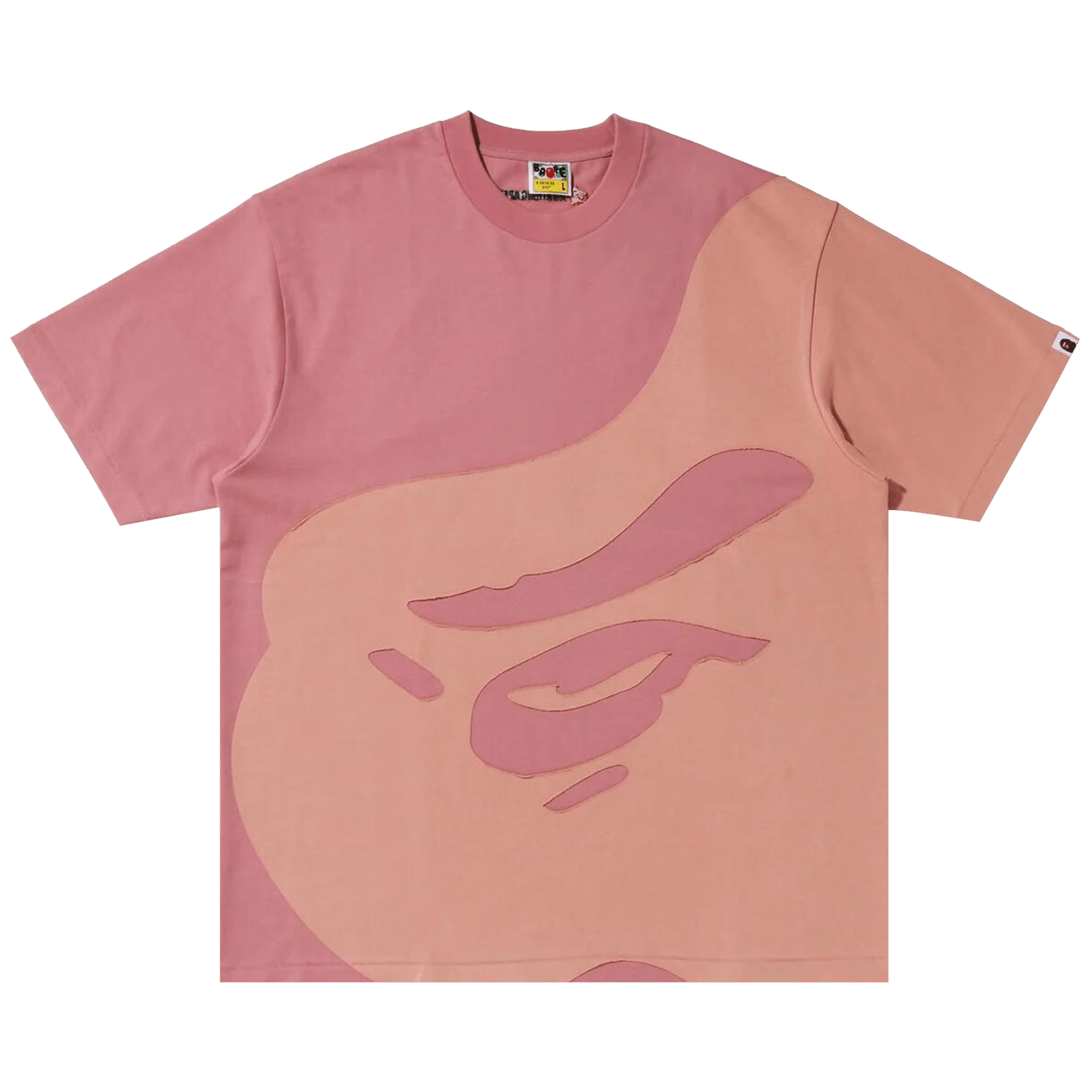 BAPE Ape Head Patch Oversized Tee 'Pink'