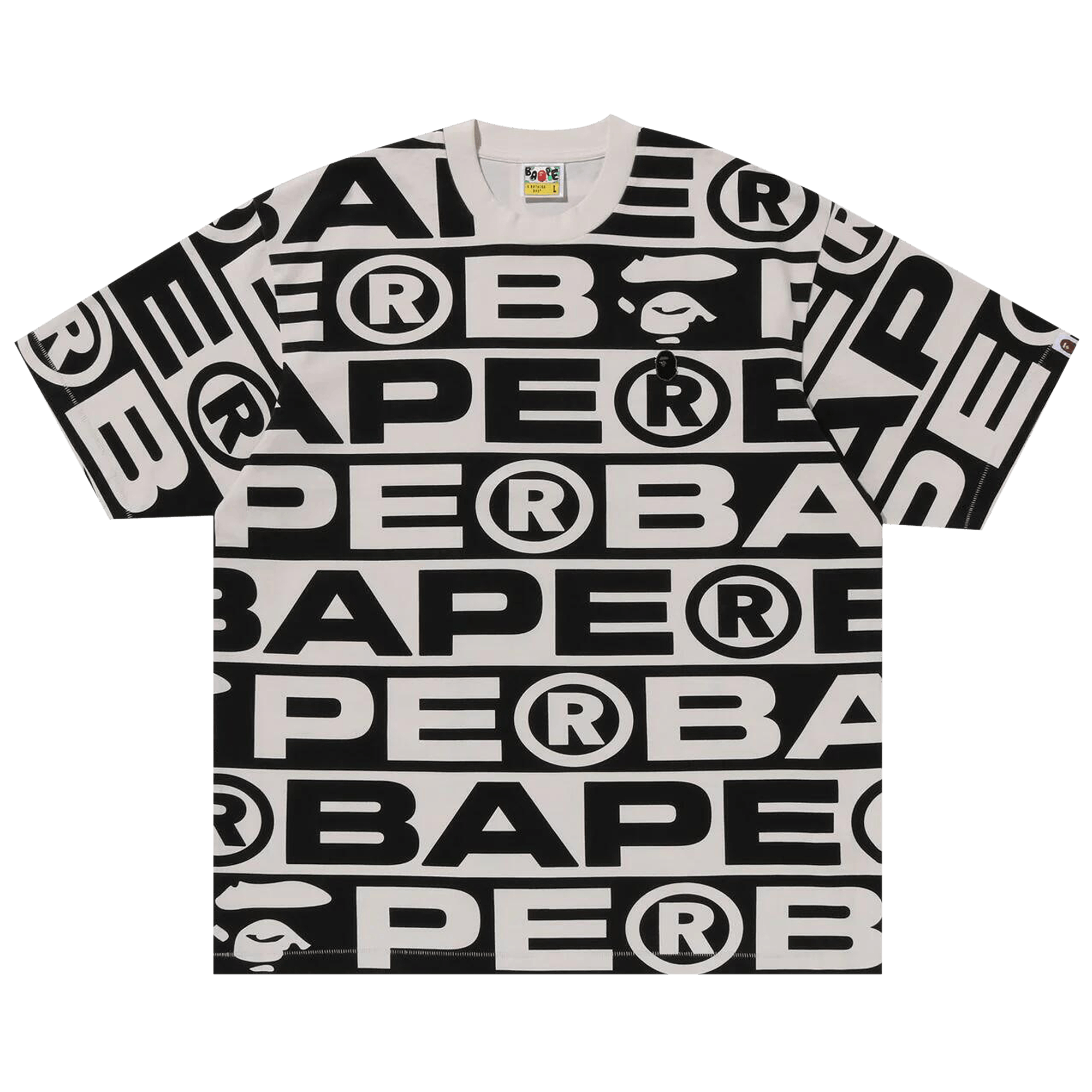 BAPE Lux Sport Pattern Oversized Tee 'Ivory'
