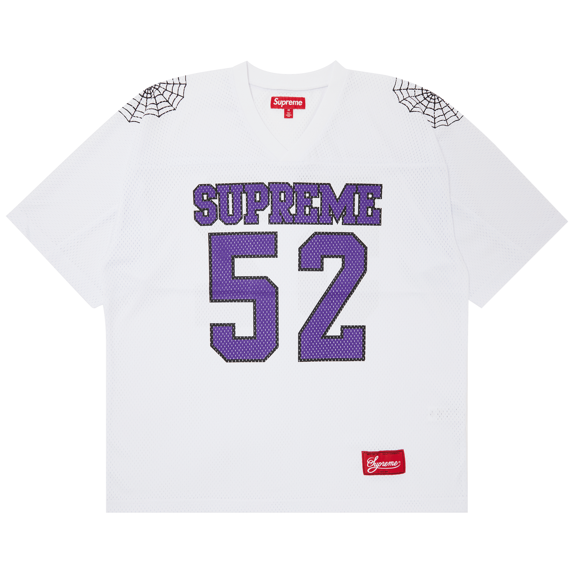 Supreme Spiderweb Football Jersey 'White'