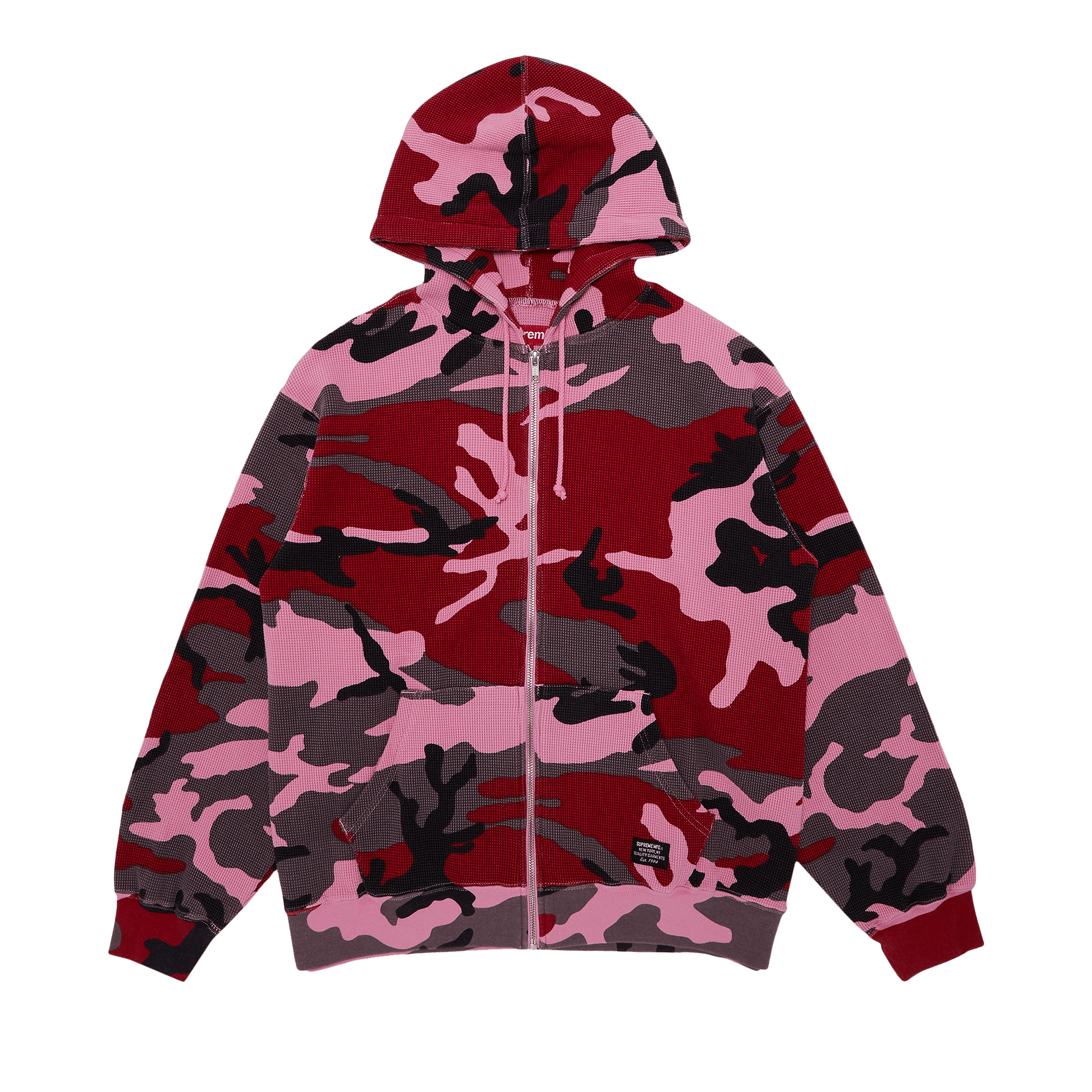 Supreme Hooded Zip Up Thermal 'Pink Camo'