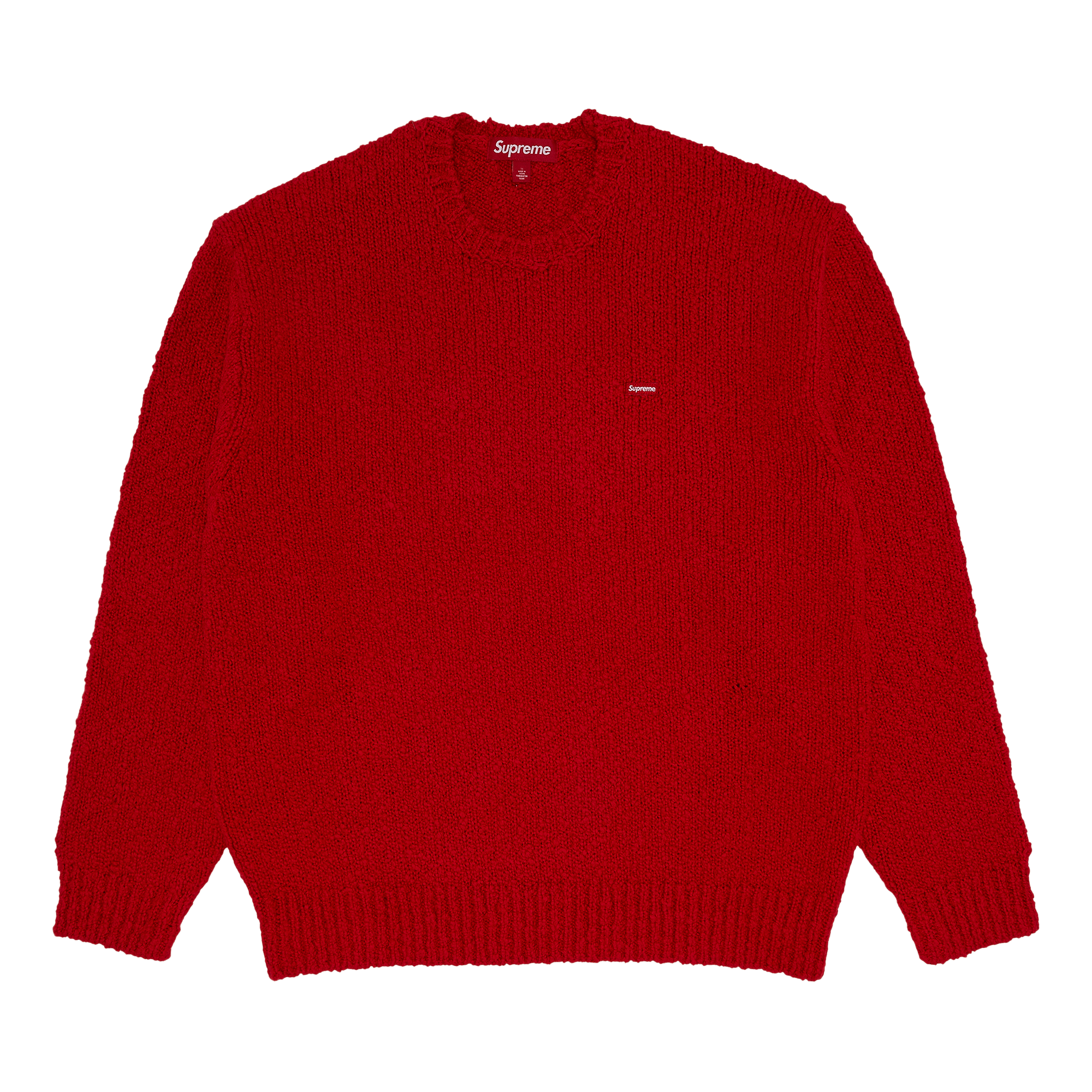 Supreme Bouclé Small Box Sweater 'Red'