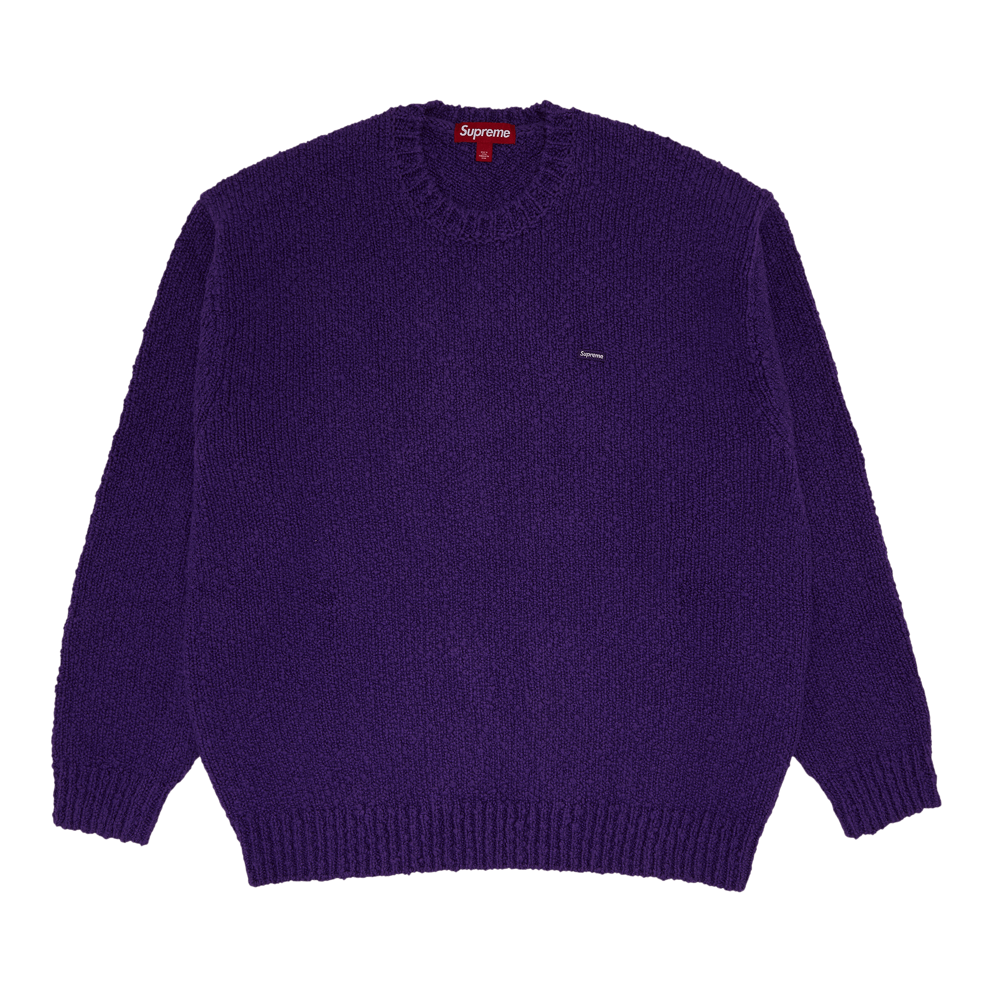 Supreme Bouclé Small Box Sweater 'Purple'