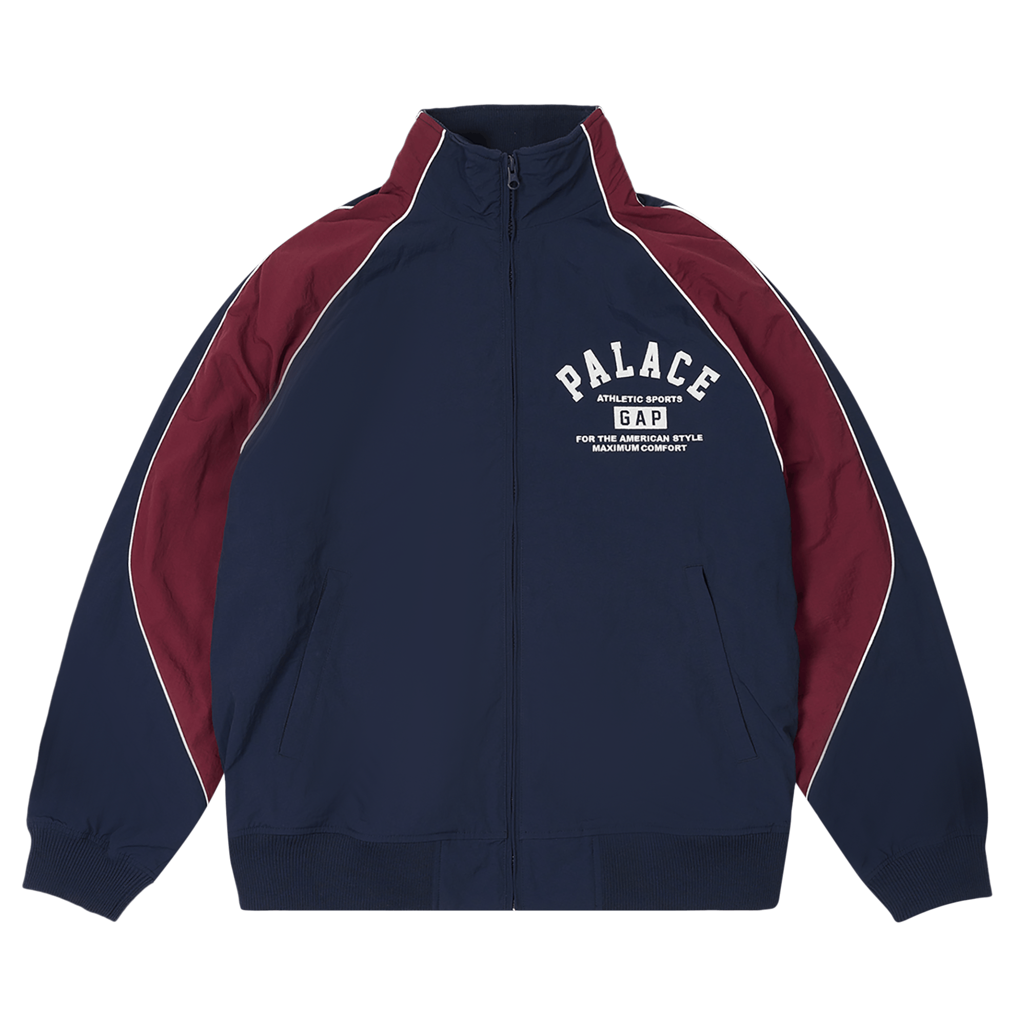 Palace x Gap Nylon Track Top 'Navy/Red'