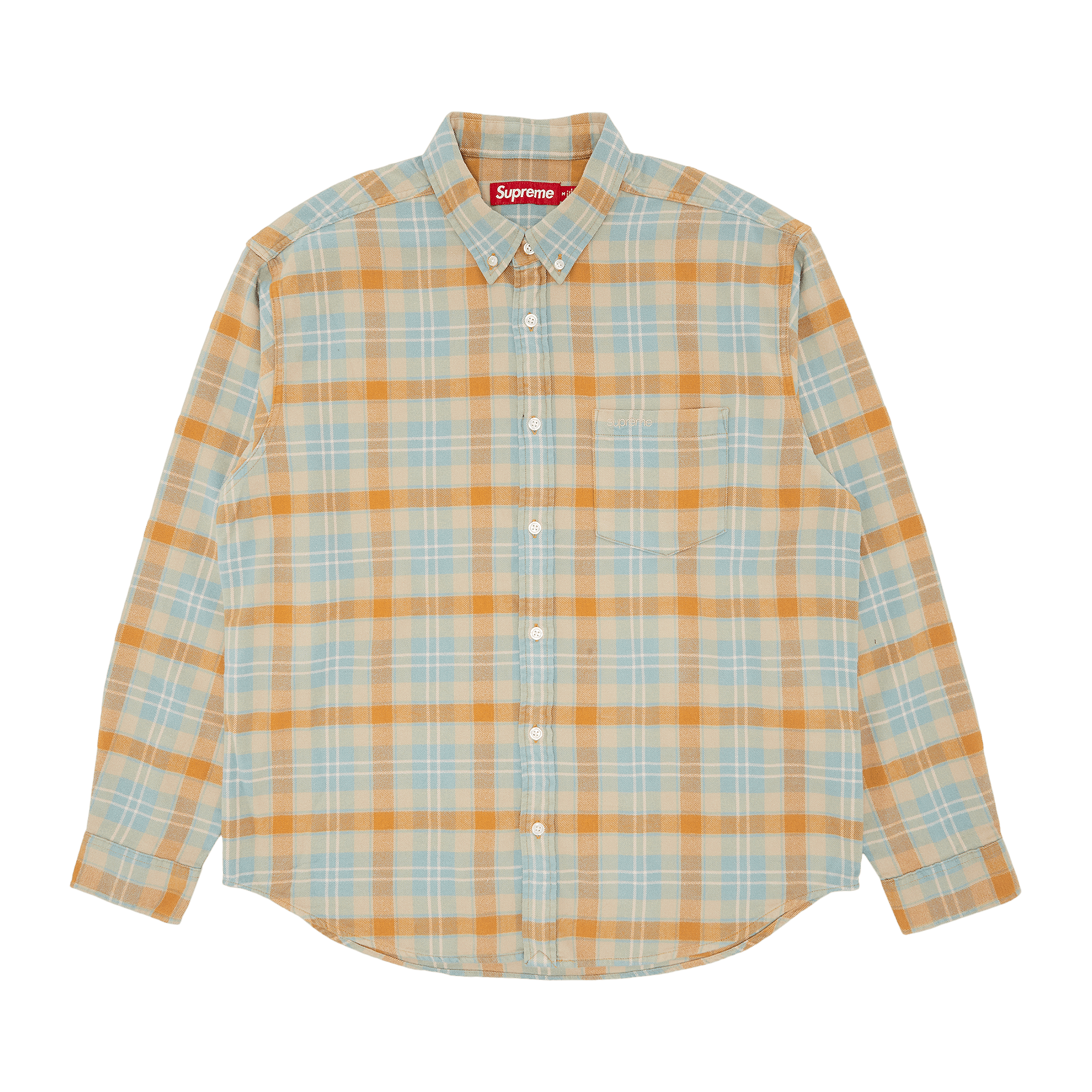 Supreme Plaid Flannel Shirt 'Tan'