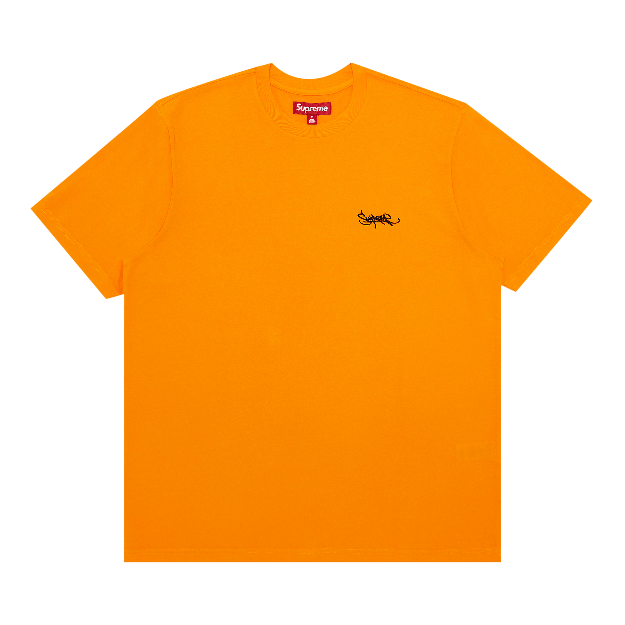 Supreme Washed Tag Short-Sleeve Top 'Orange'
