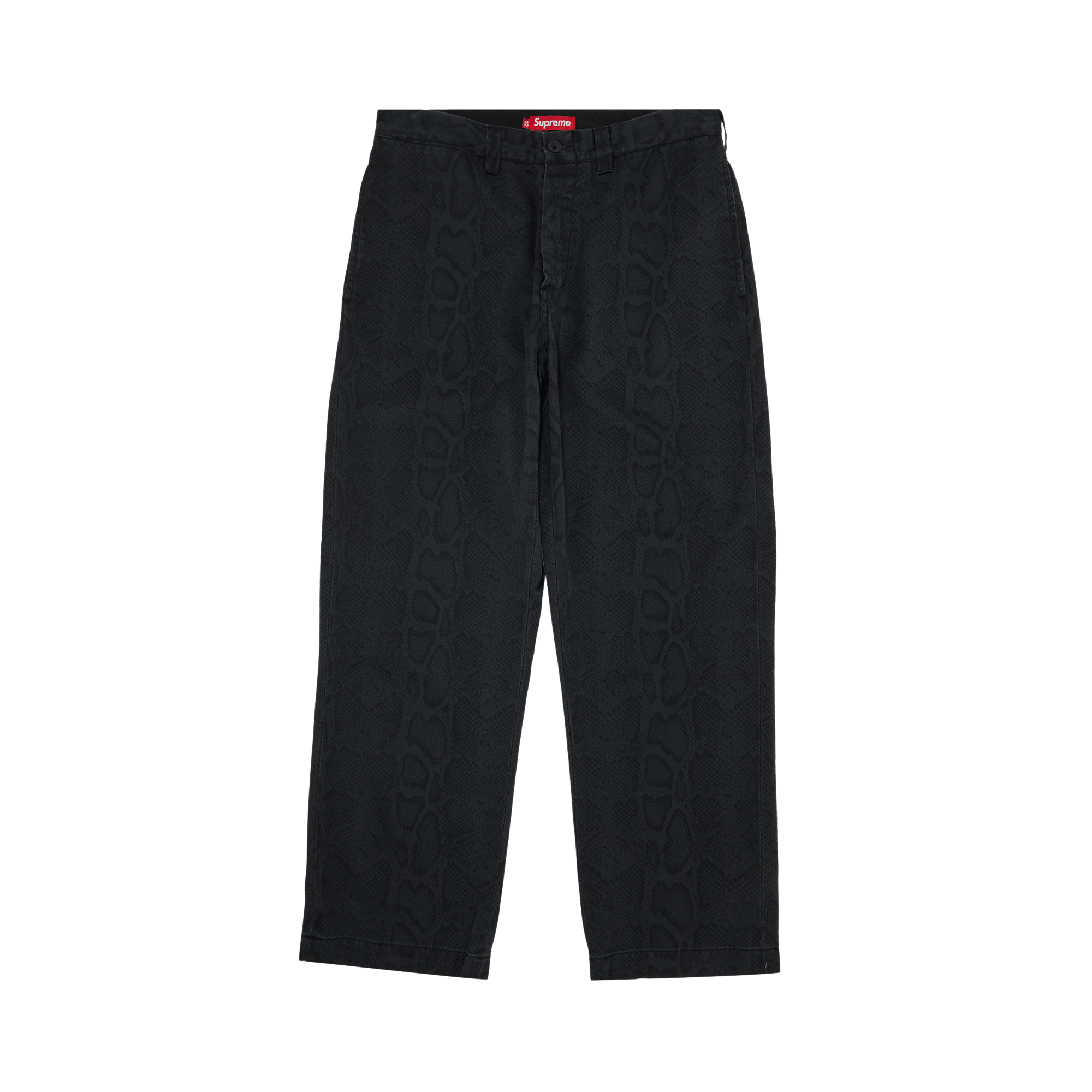 Supreme Snake Print Chino Pant 'Charcoal'