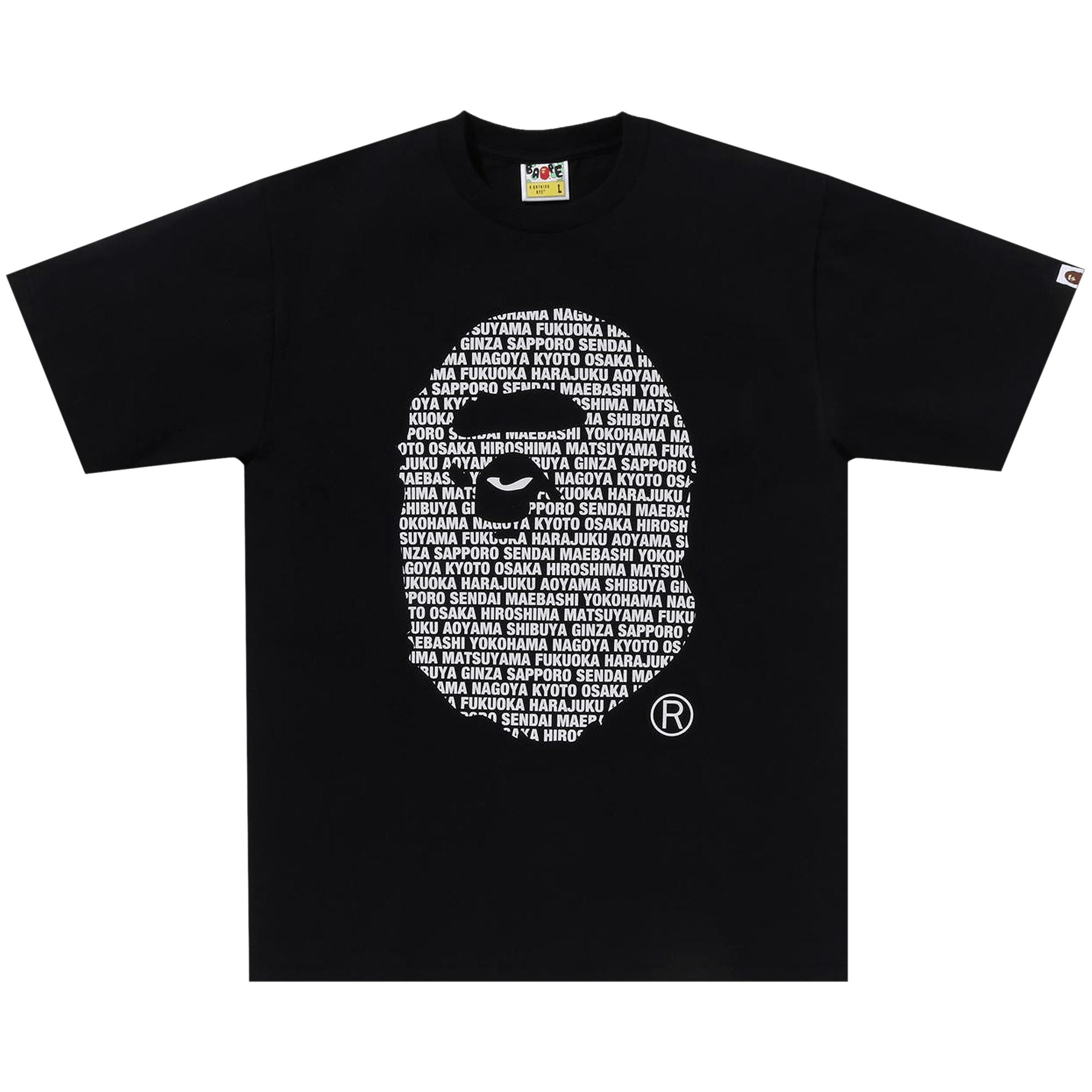 BAPE Japan Ape Head Tee 'Black'