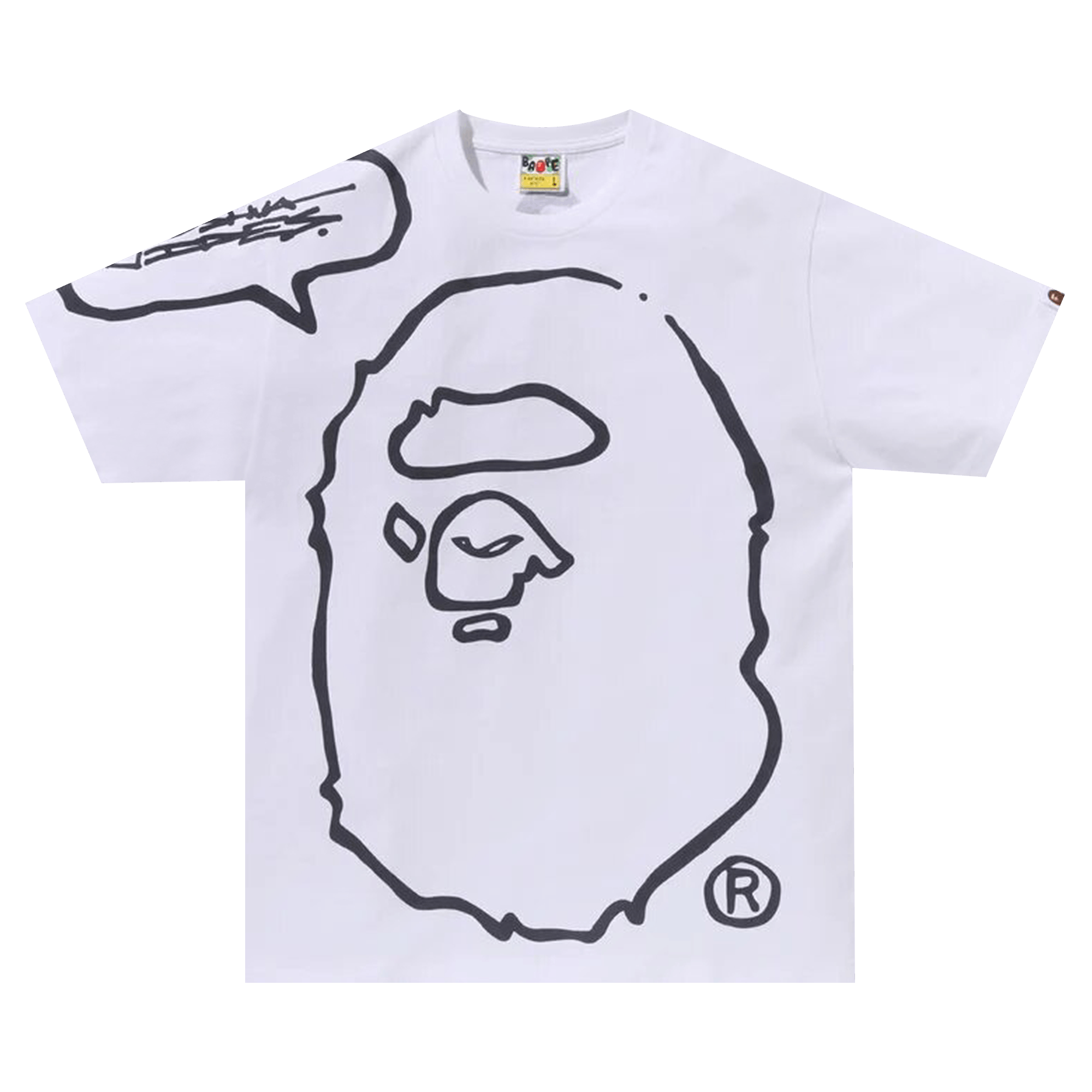 BAPE x Joshua Vides Ape Head Tee 'White'