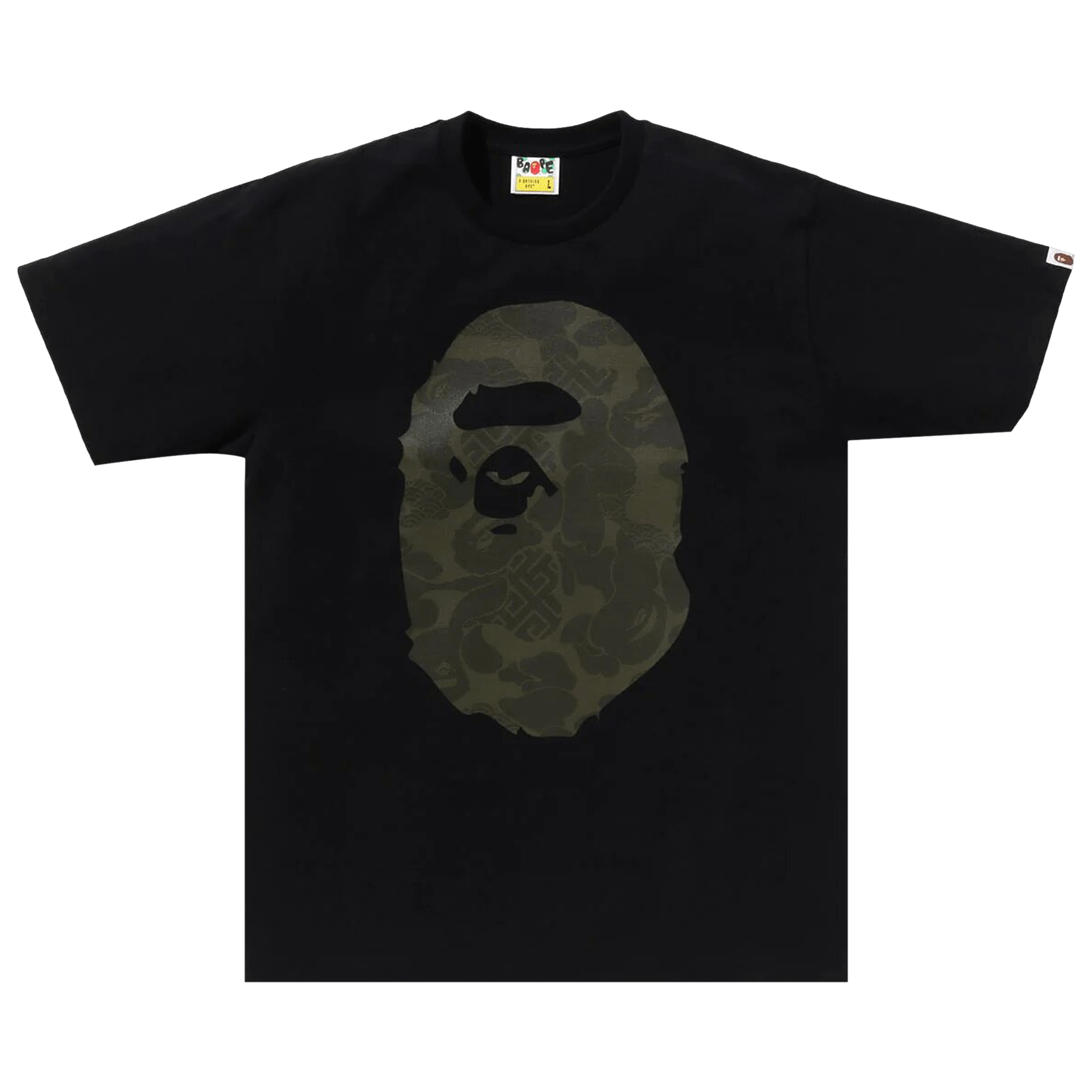 BAPE Asia Camo Big Ape Head Tee 'Black'