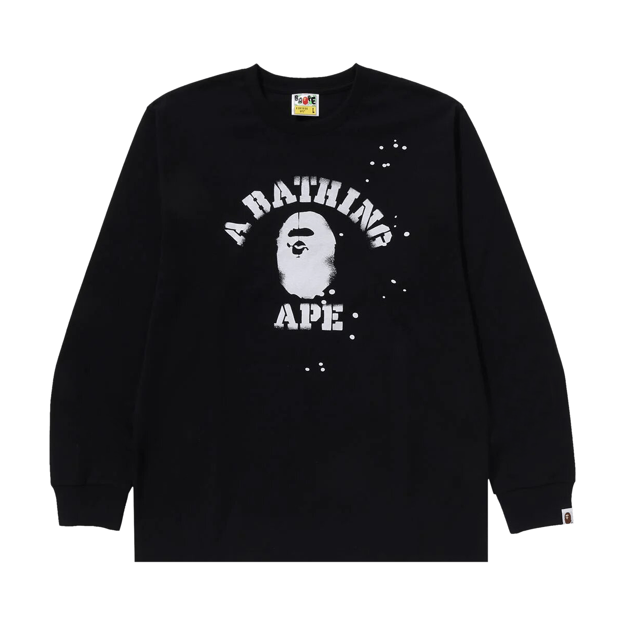 BAPE x Joshua Vibes College Long-Sleeve Tee 'Black'