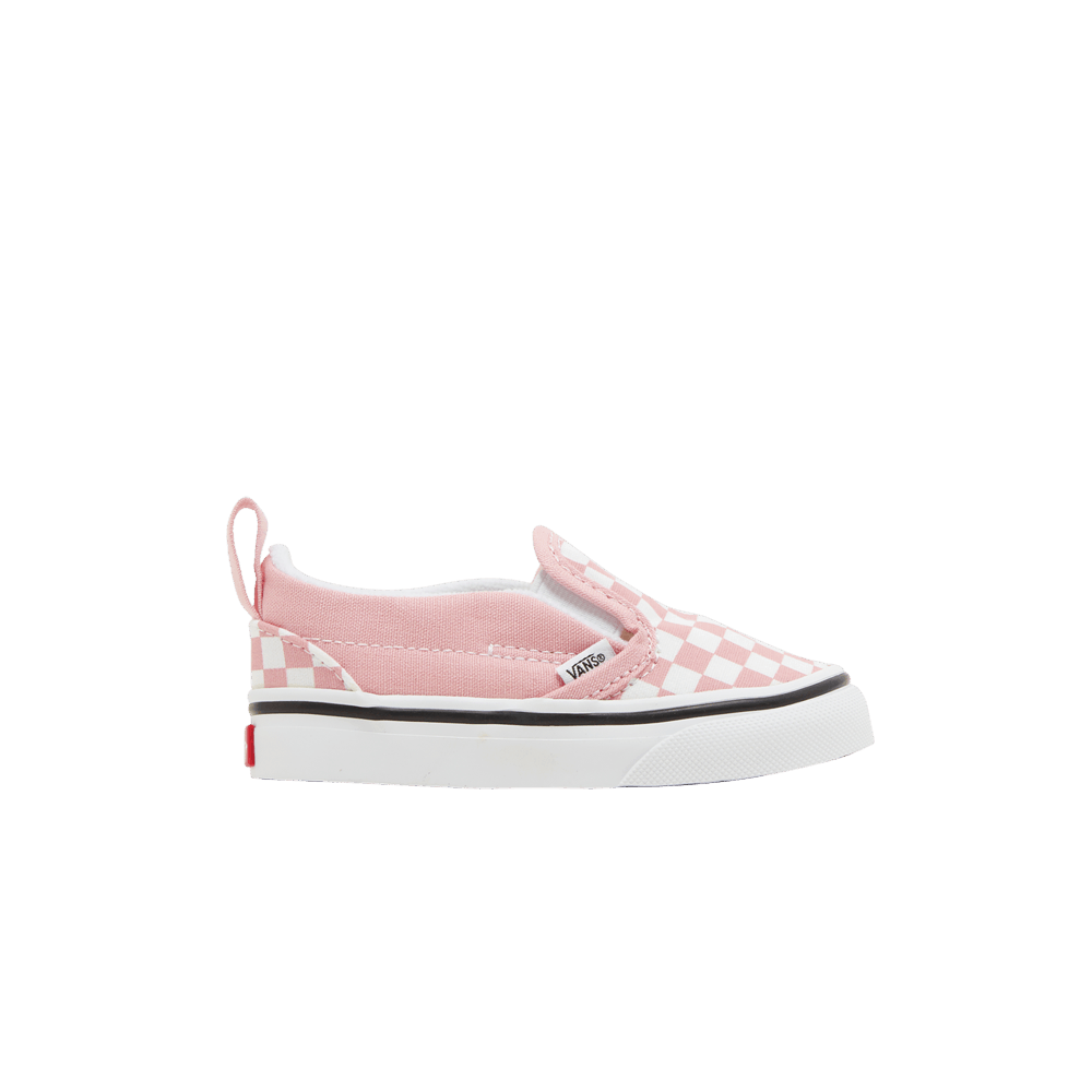 Vans Slip-On Velcro Toddler 'Powder Pink Checkerboard'
