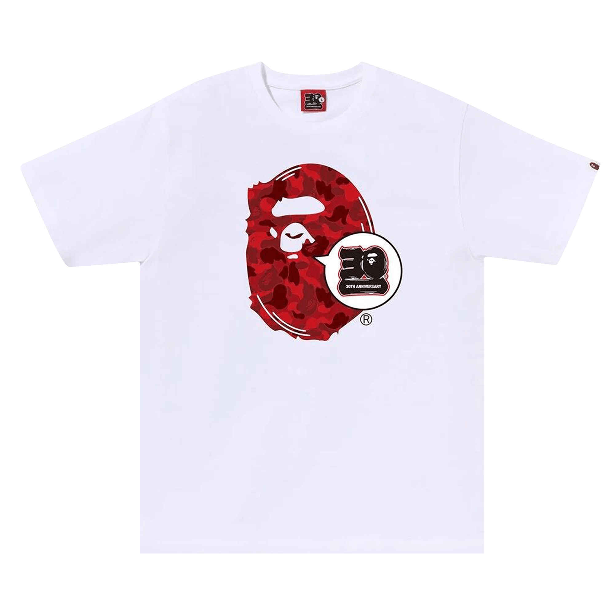 BAPE Store Rakuten Fashion 30th Anniversary Ape Head Tee Set 'White'