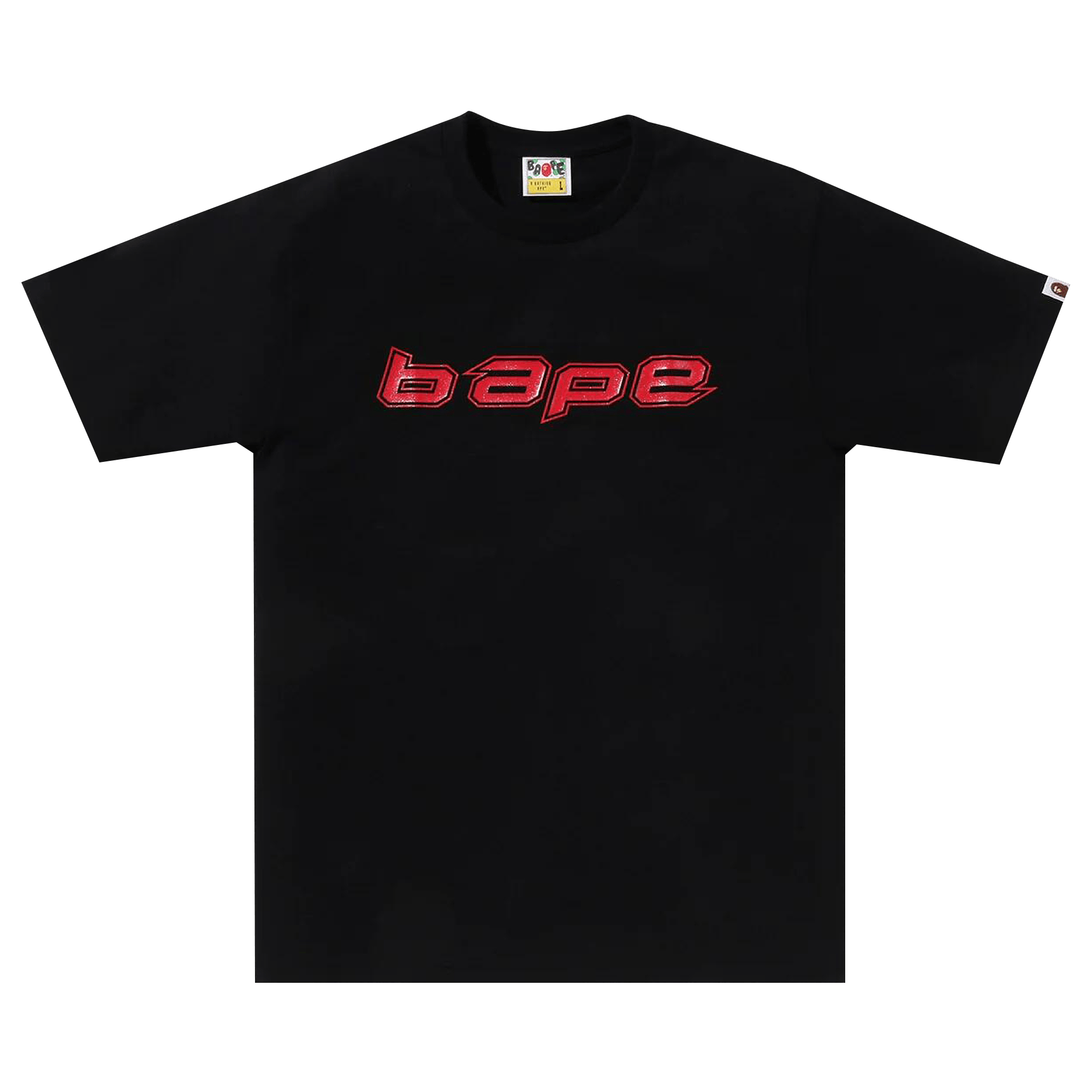 BAPE Silicon Logo Tee 'Black'