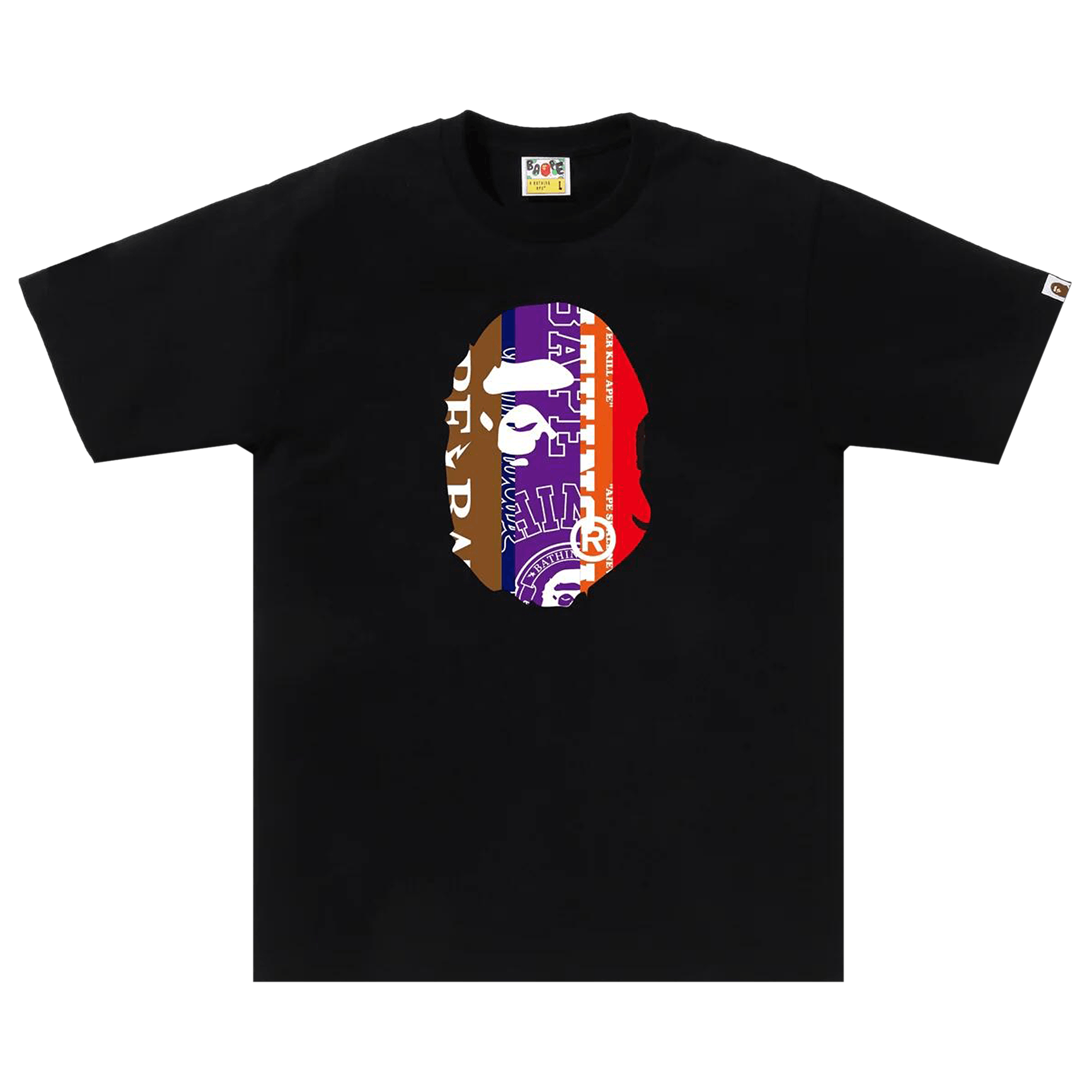 BAPE Fans Scarf Ape Head Tee 'Black'
