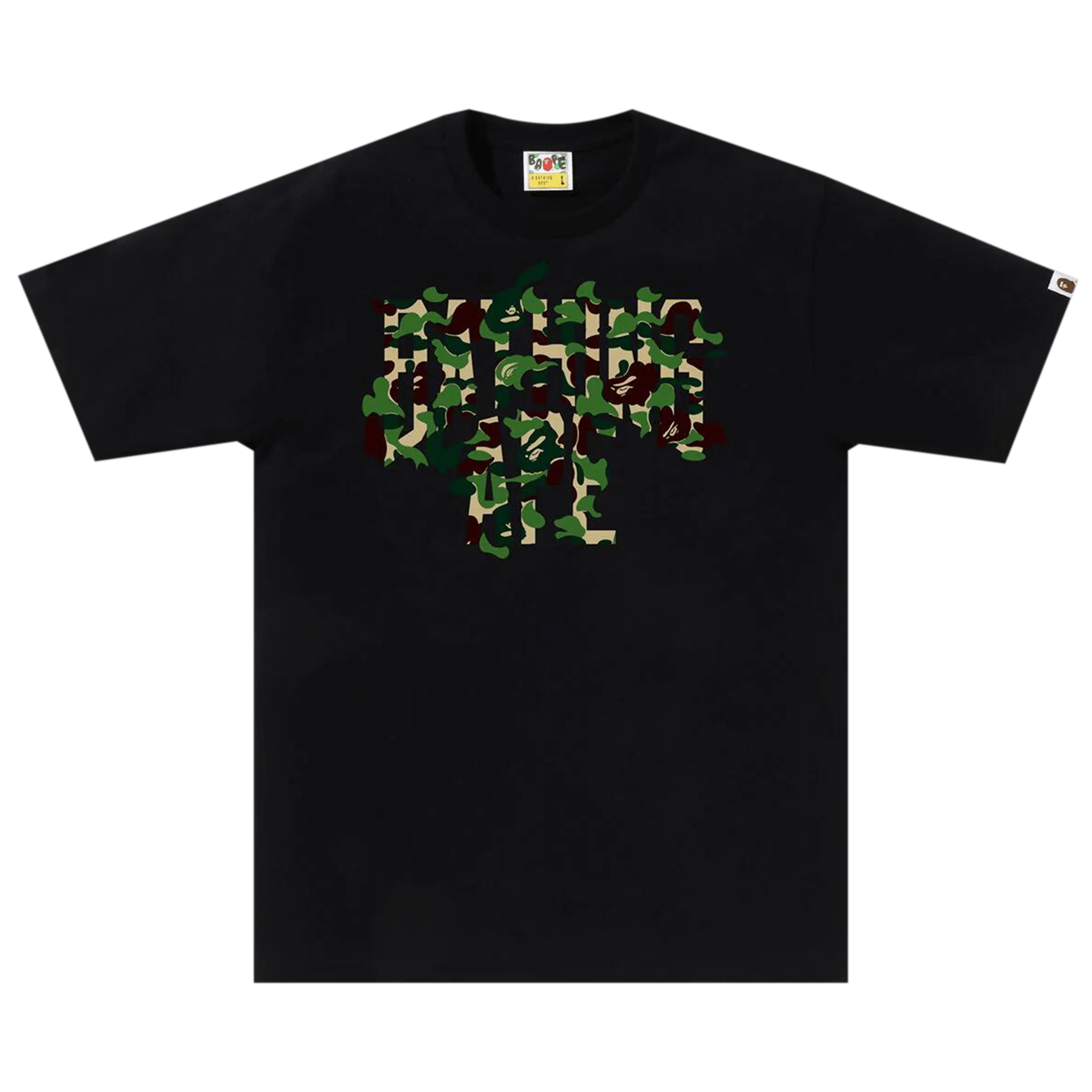 BAPE ABC Camo Rebuild NYC Logo Tee 'Black/Green'