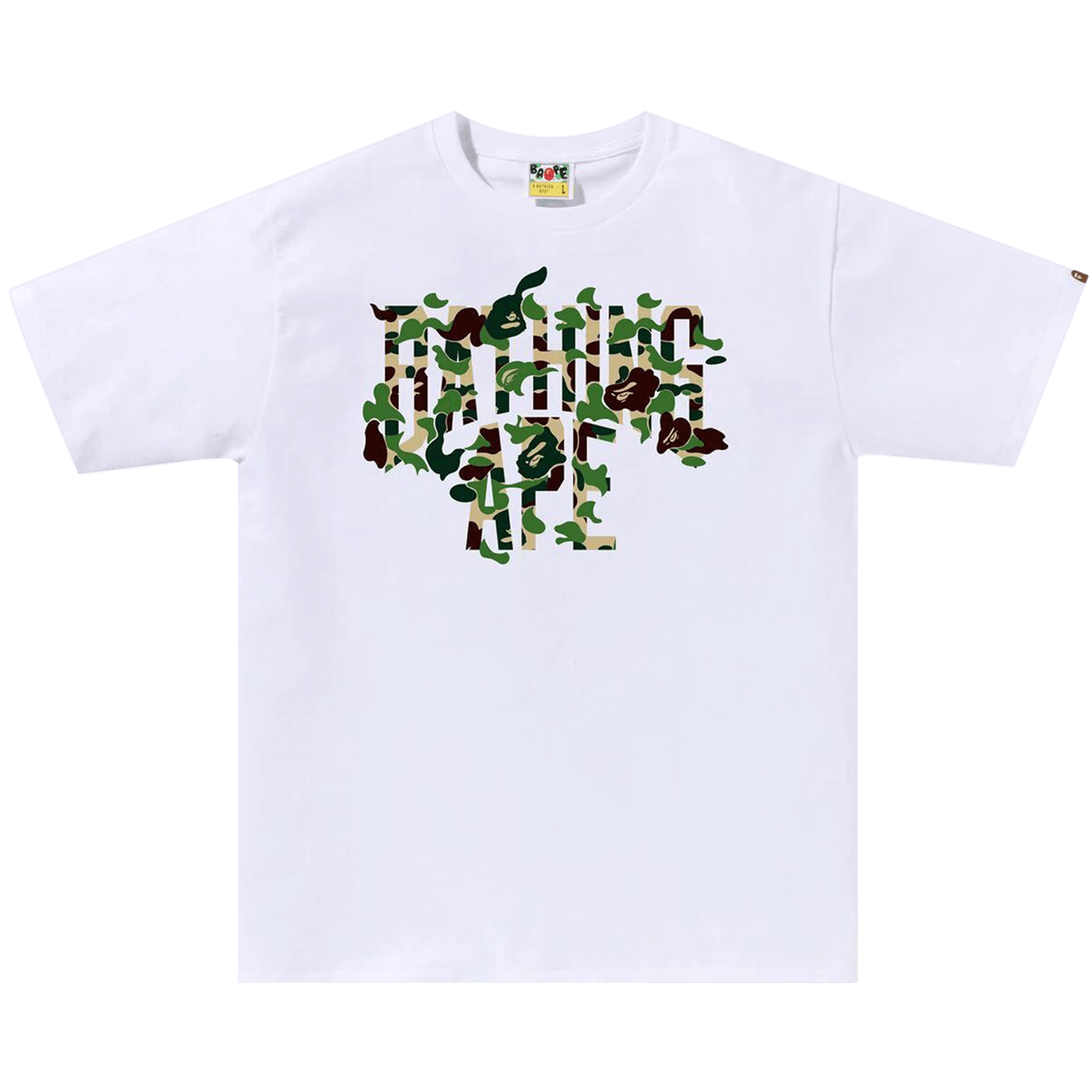 BAPE ABC Camo Rebuild NYC Logo Tee 'White/Green'