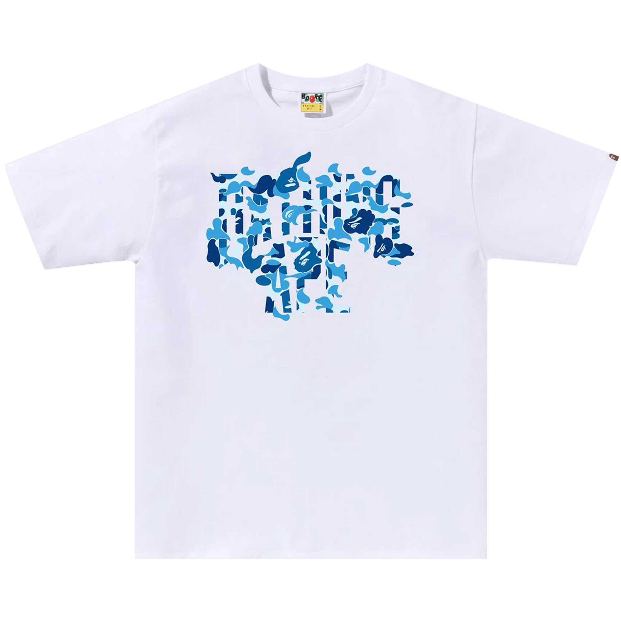 BAPE ABC Camo Rebuild NYC Logo Tee 'White/Blue'