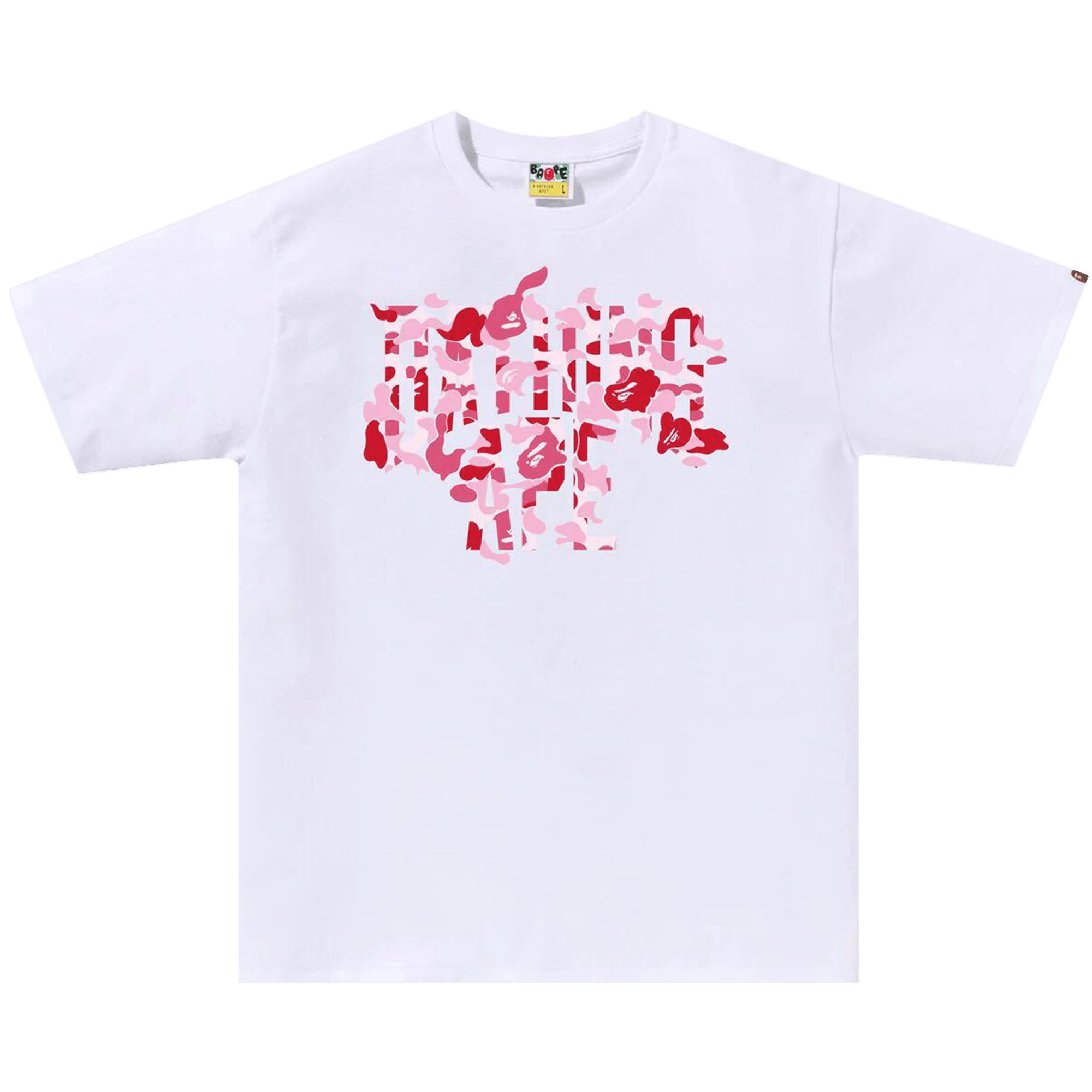BAPE ABC Camo Rebuild NYC Logo Tee 'White/Pink'
