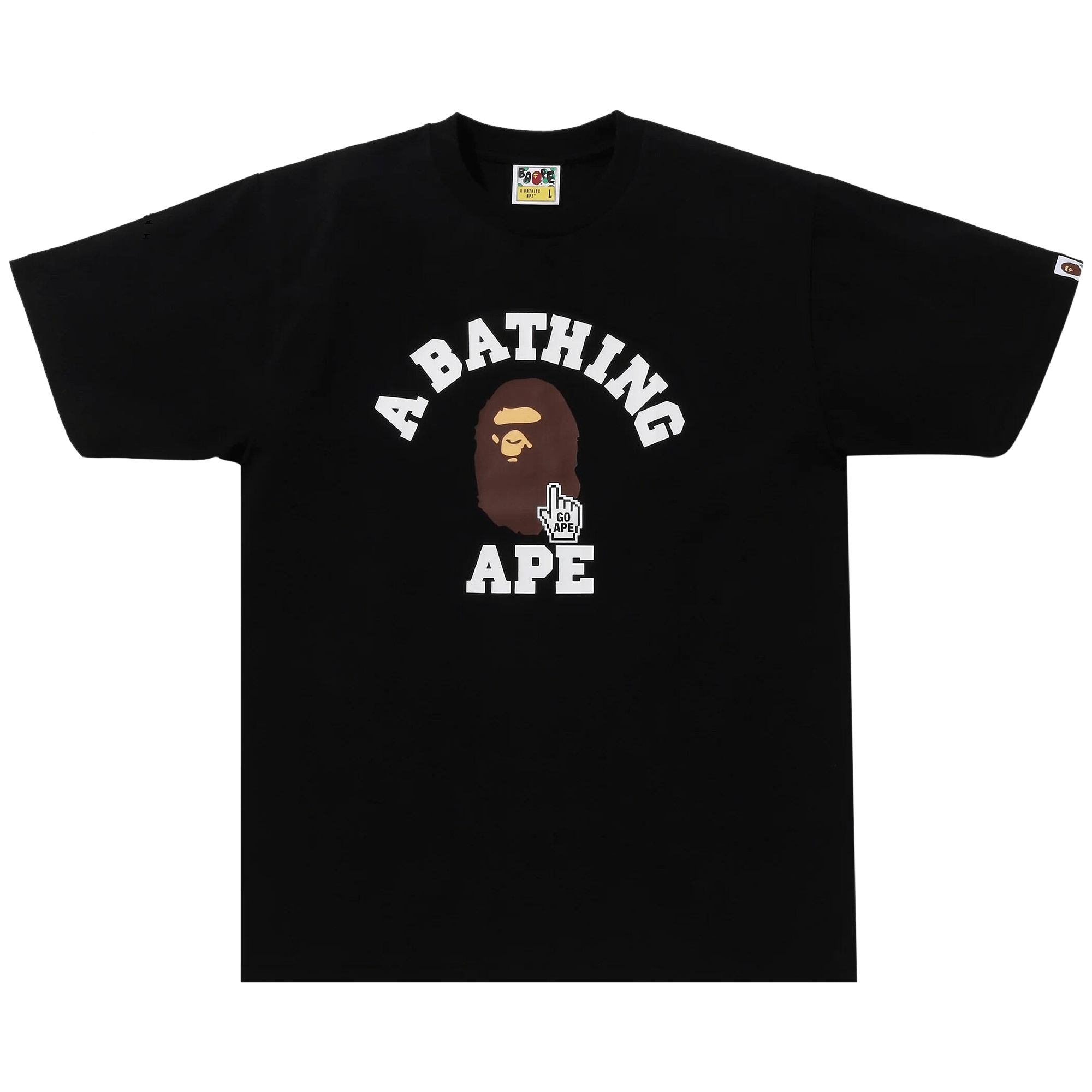 BAPE Go Ape Pointer College Tee 'Black'