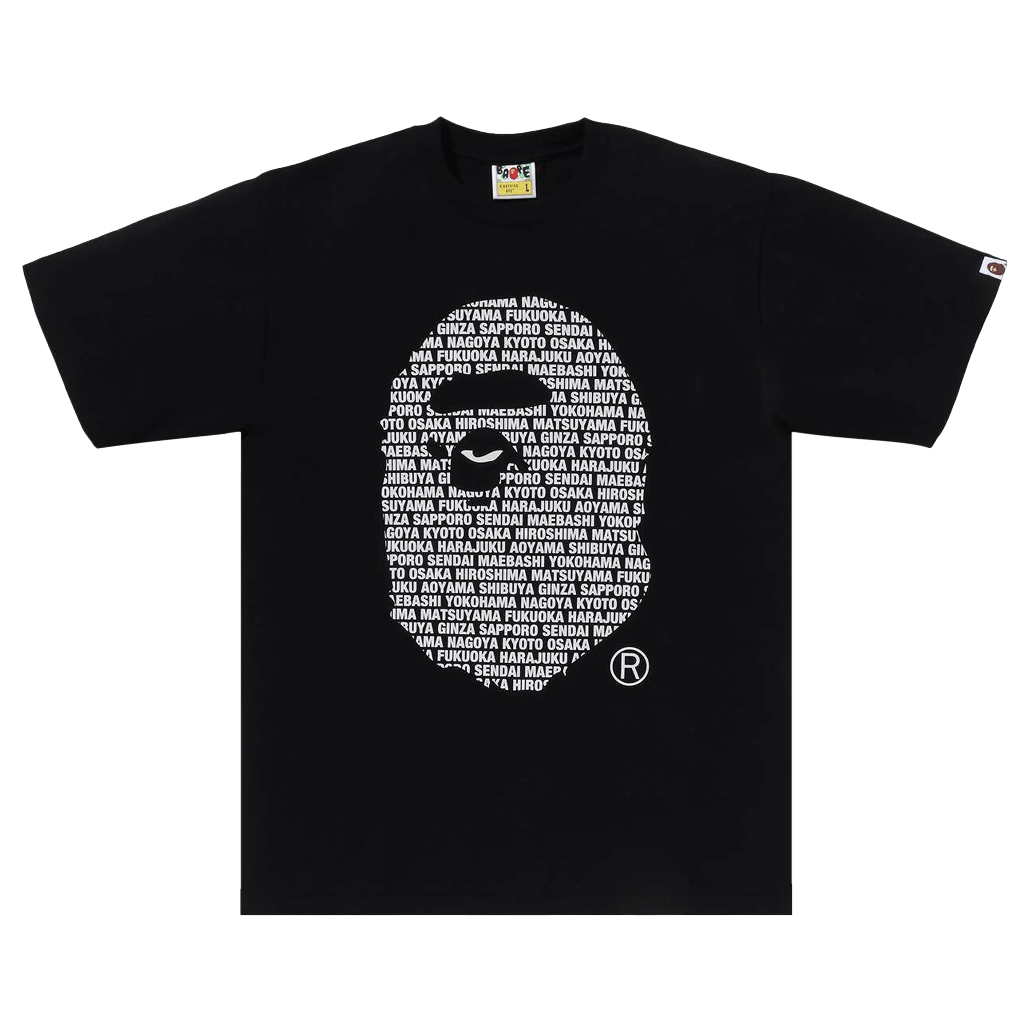 BAPE Japan Ape Head Tee 'Black'