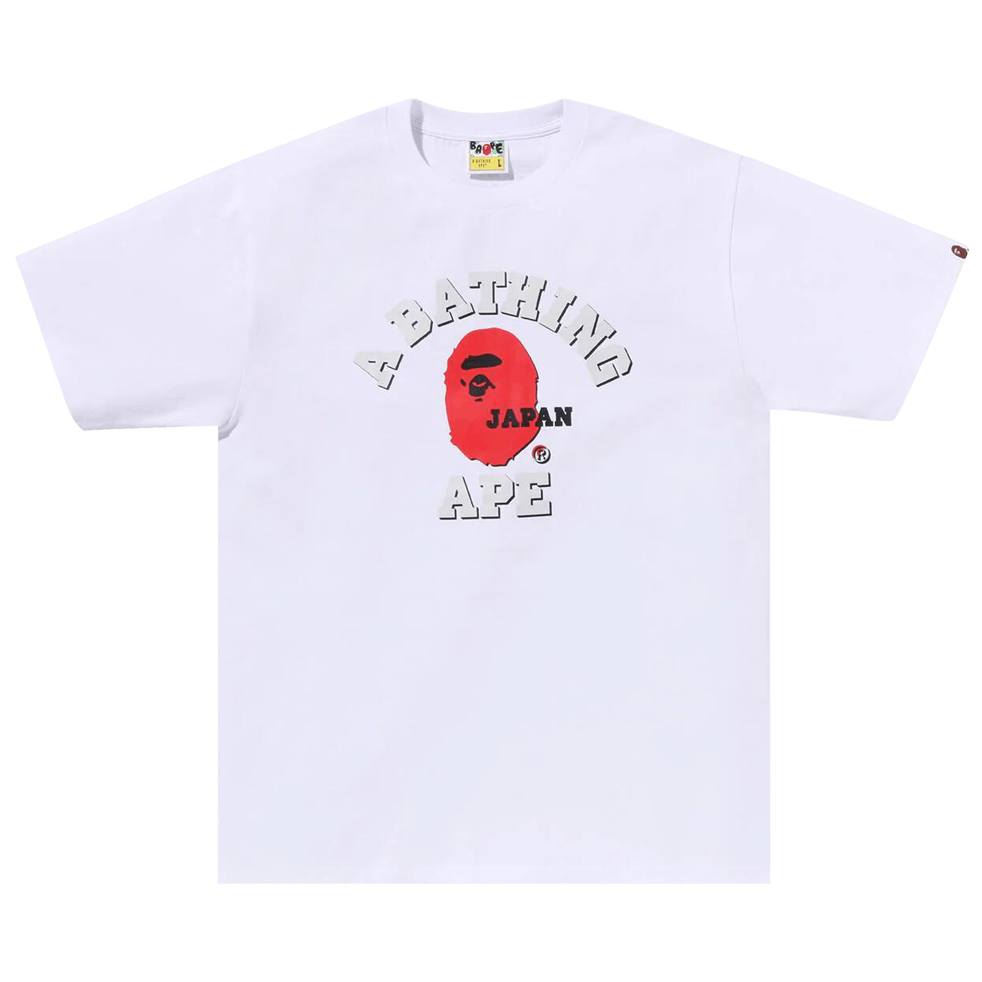 BAPE Japan College Tee 'White'