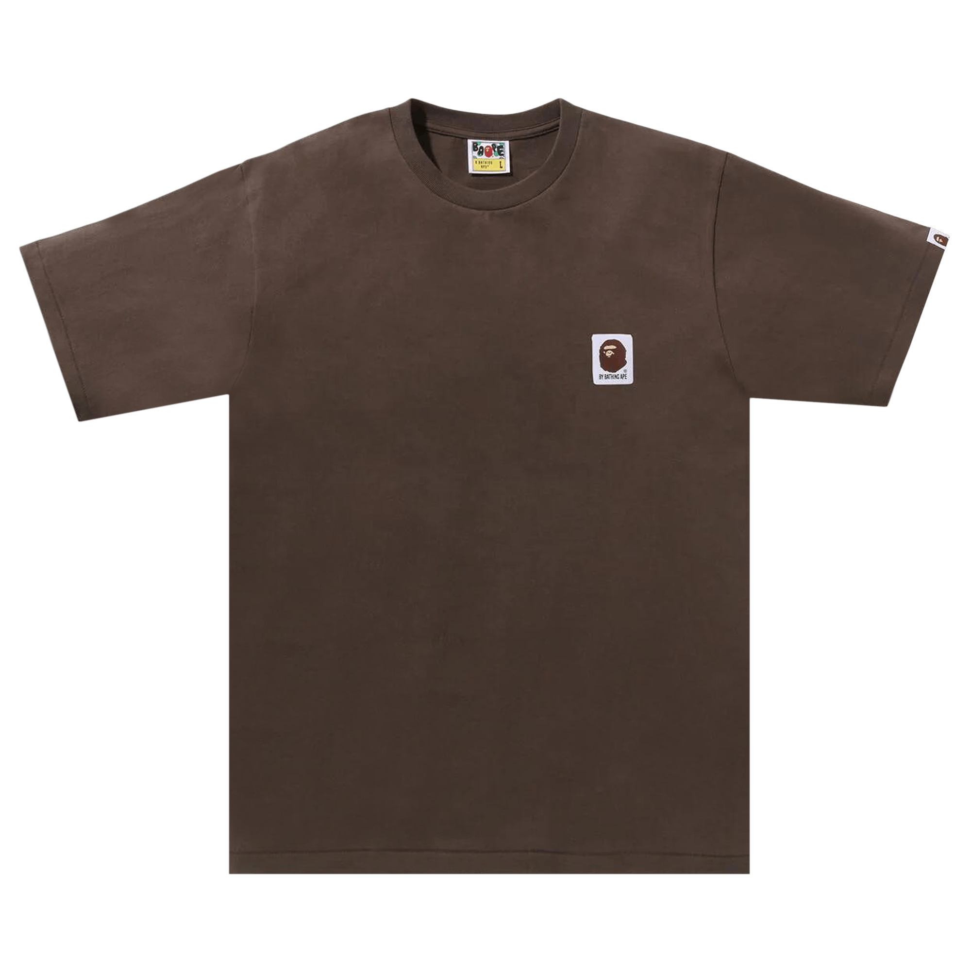 BAPE Ape Head Label Tee 'Brown'