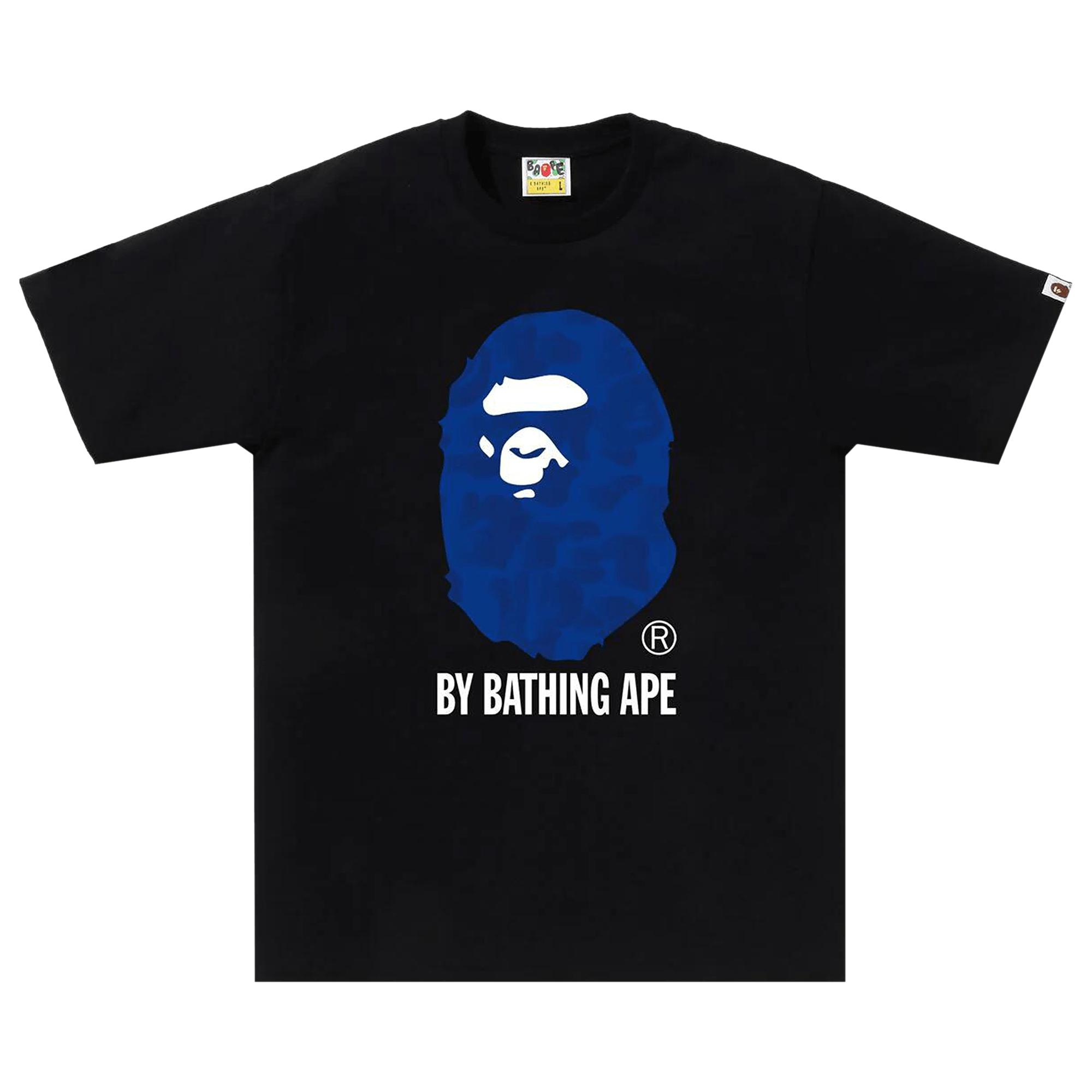 BAPE Ink Camo Ape Head Tee 'Black'