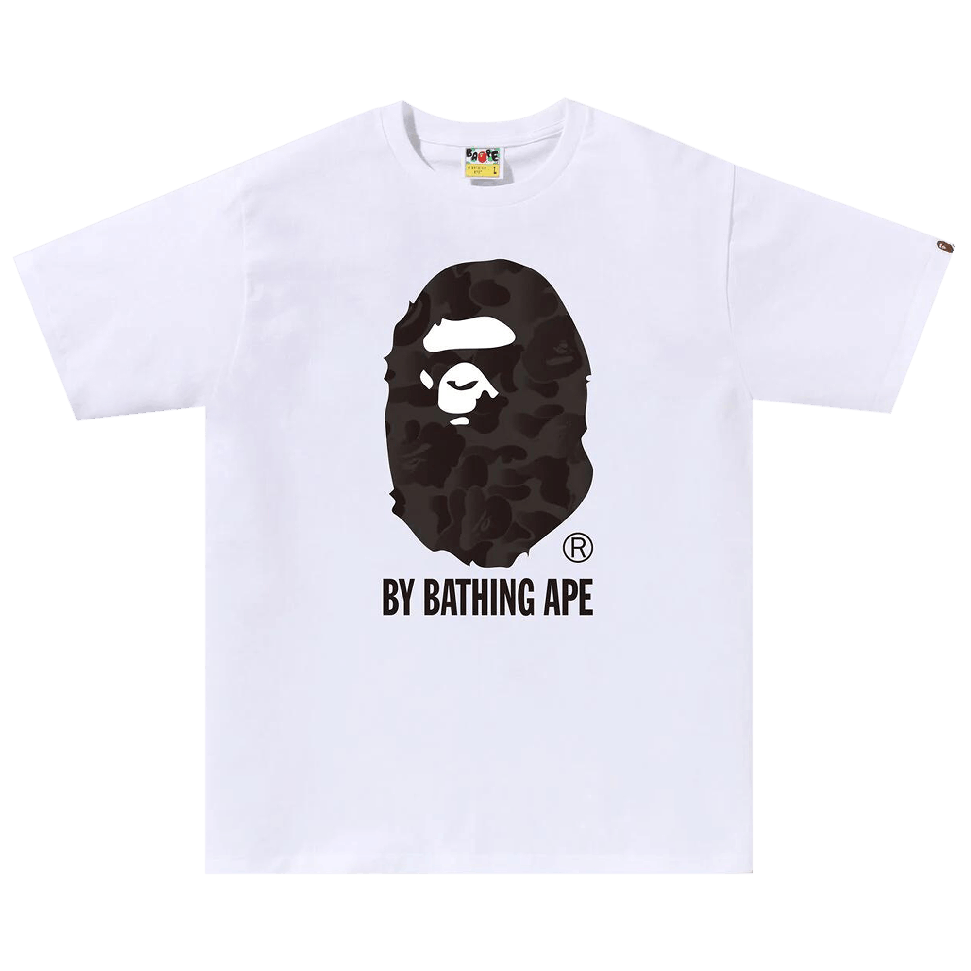 BAPE Ink Camo Ape Head Tee 'White'