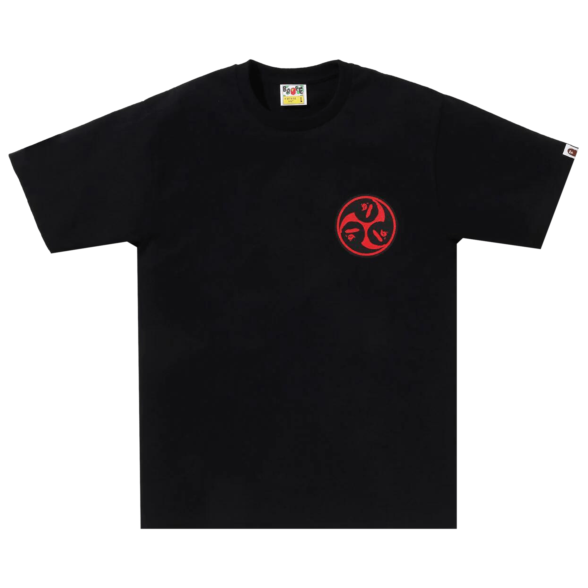 BAPE Japan Culture Mitsudomoe Tee 'Black'