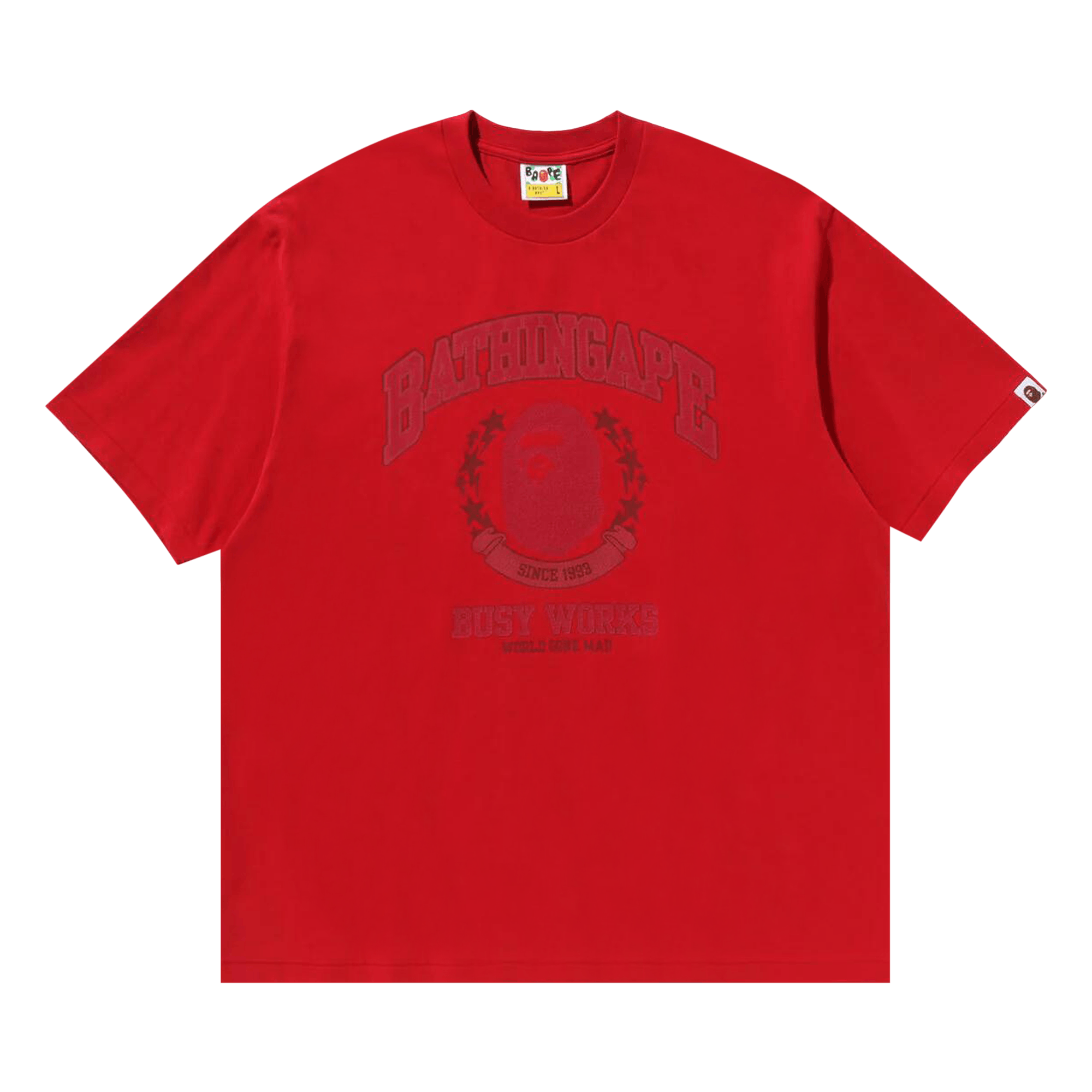 BAPE Bathing Ape Relaxed Fit Tee 'Red'
