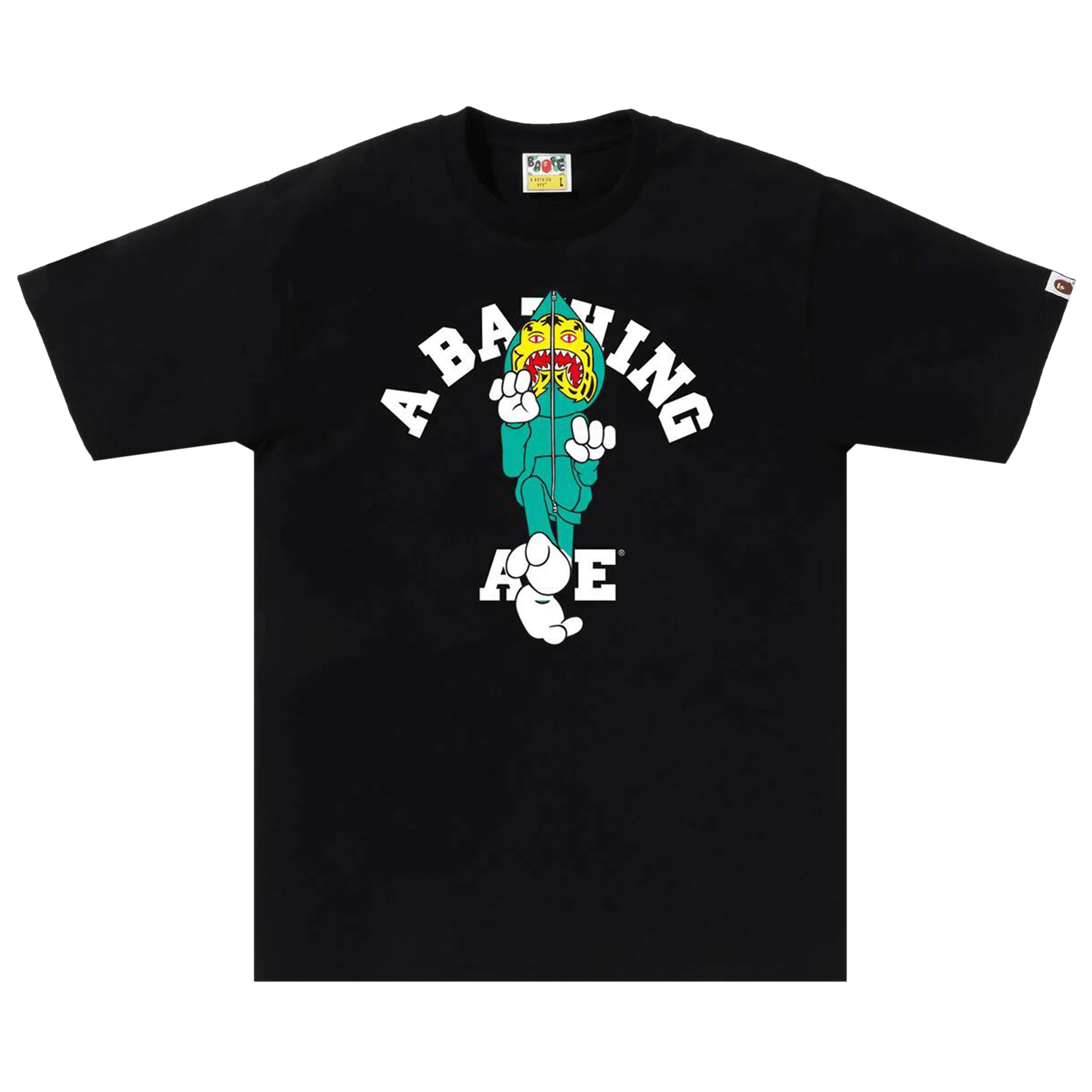 BAPE Tiger Milo College Tee 'Black'
