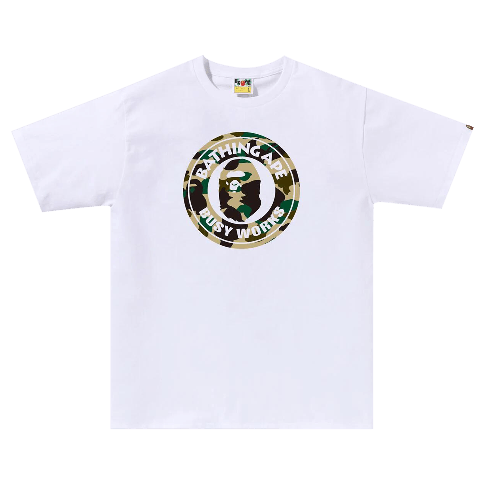 BAPE 1st Camo Busy Works Tee 'White'