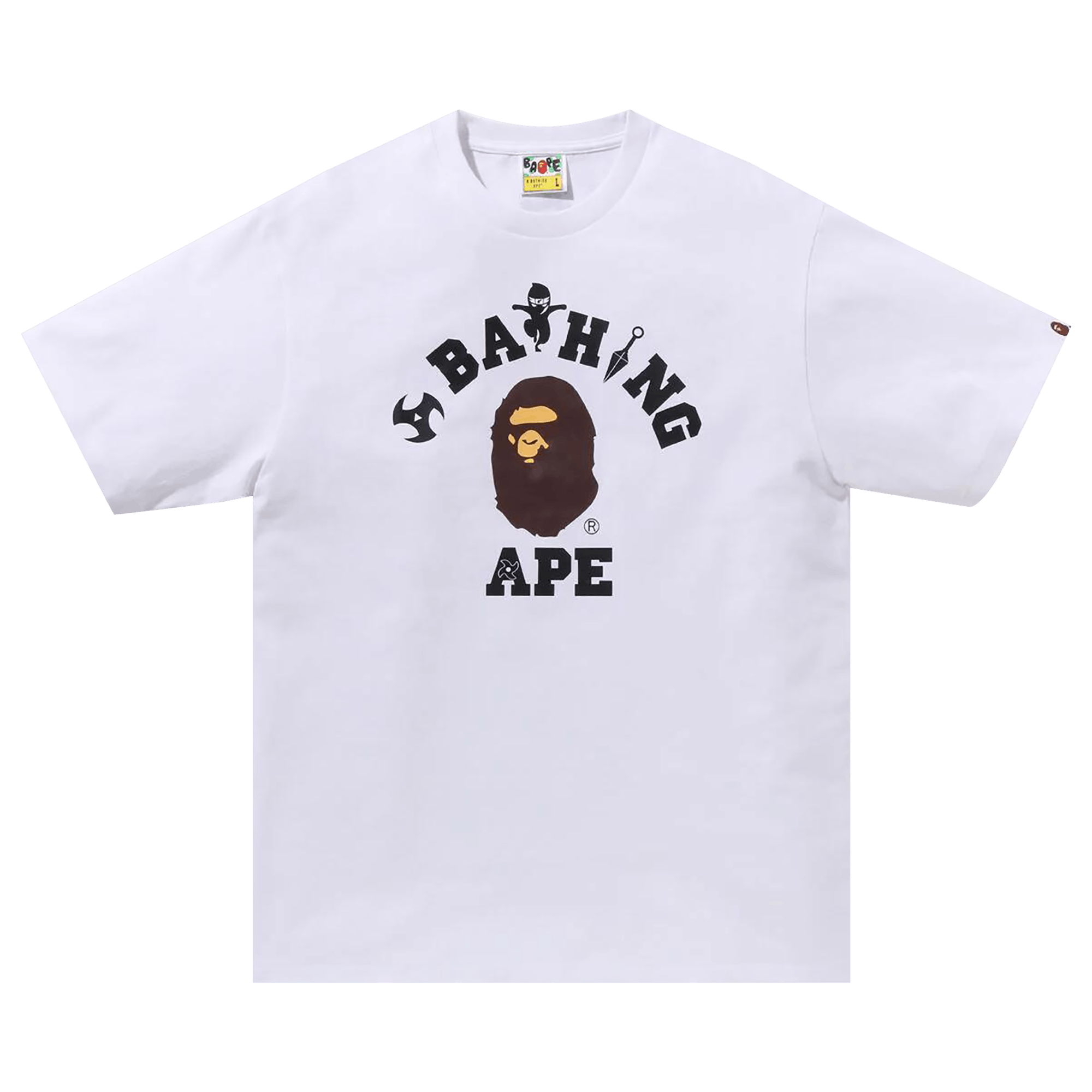 BAPE Ninja College Tee 'White'
