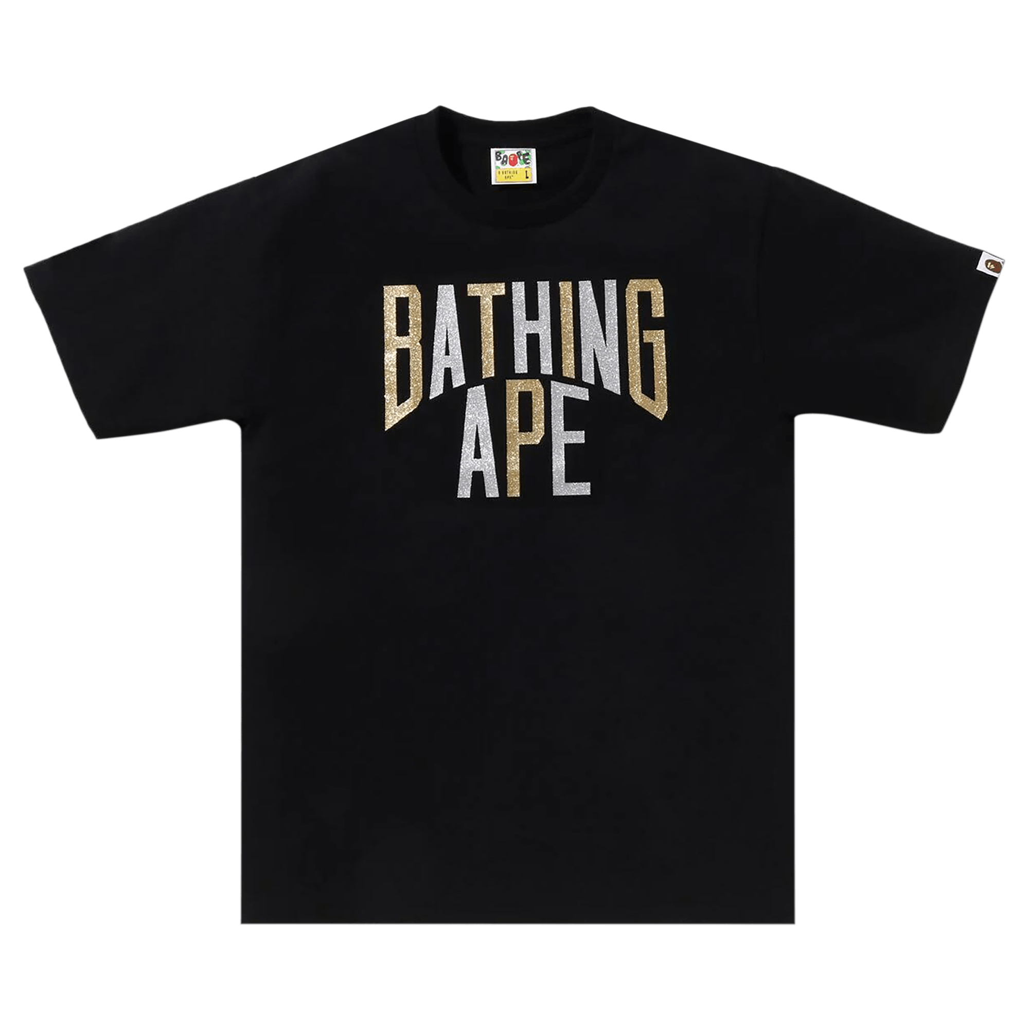 BAPE Glitter NYC Logo Tee 'Black'