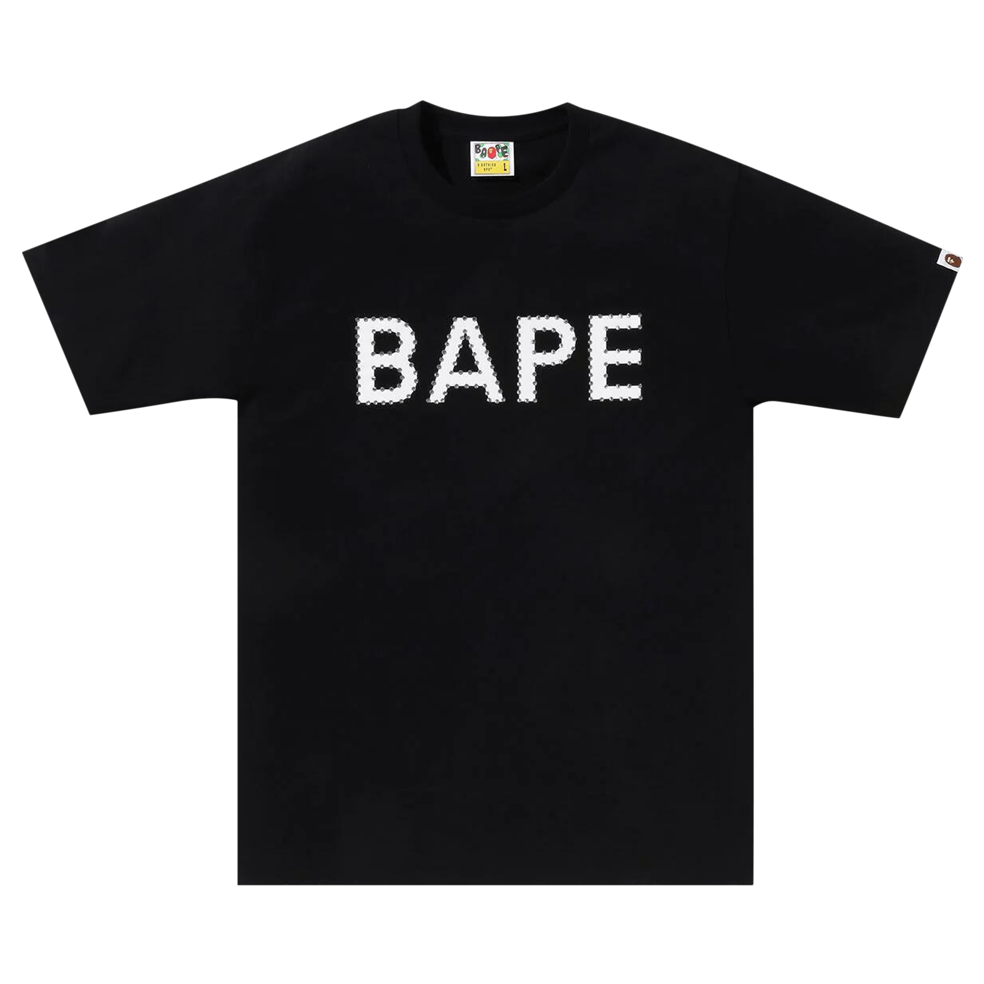 BAPE Crystal Stone Logo Tee 'Black'