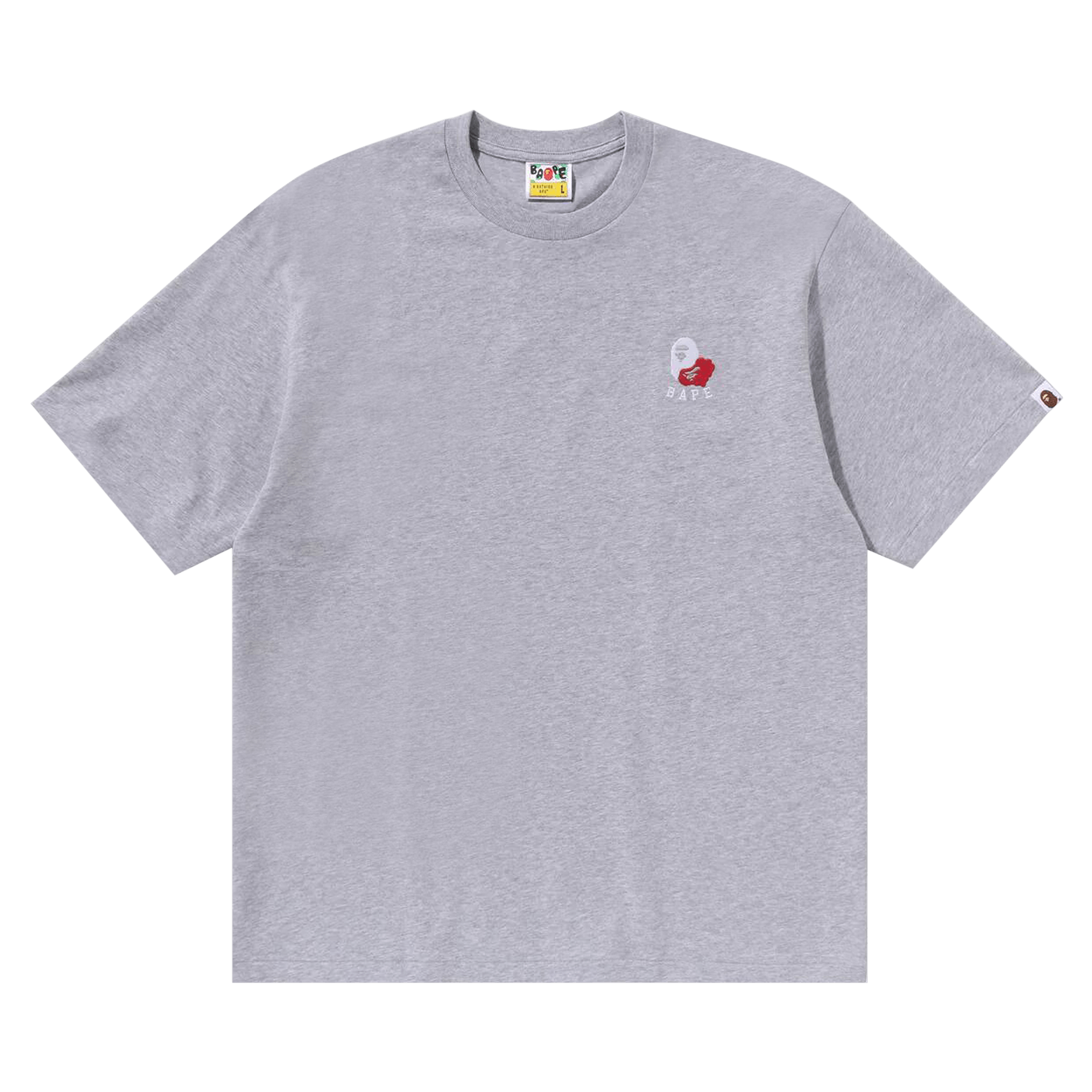 BAPE Ape Head 2 Point Relaxed Fit Tee 'Grey'
