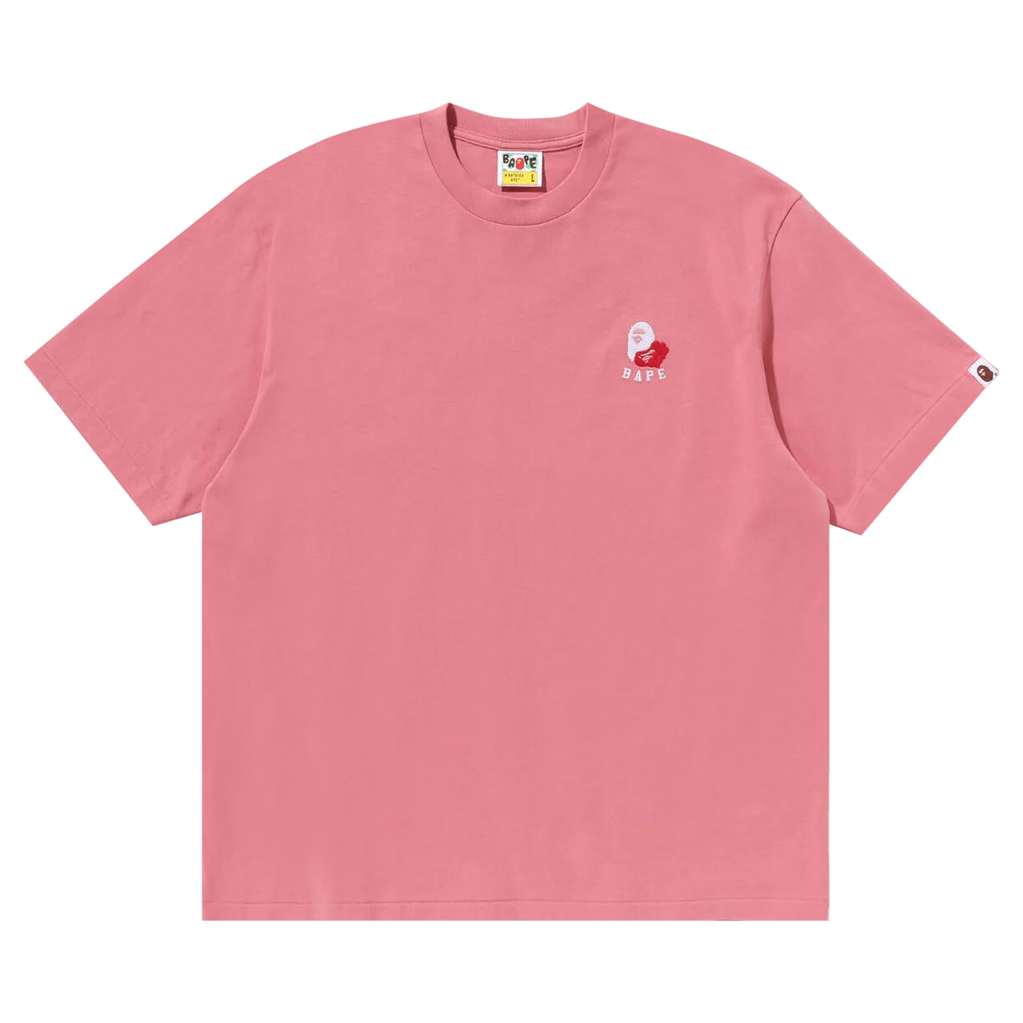 BAPE Ape Head 2 Point Relaxed Fit Tee 'Pink'