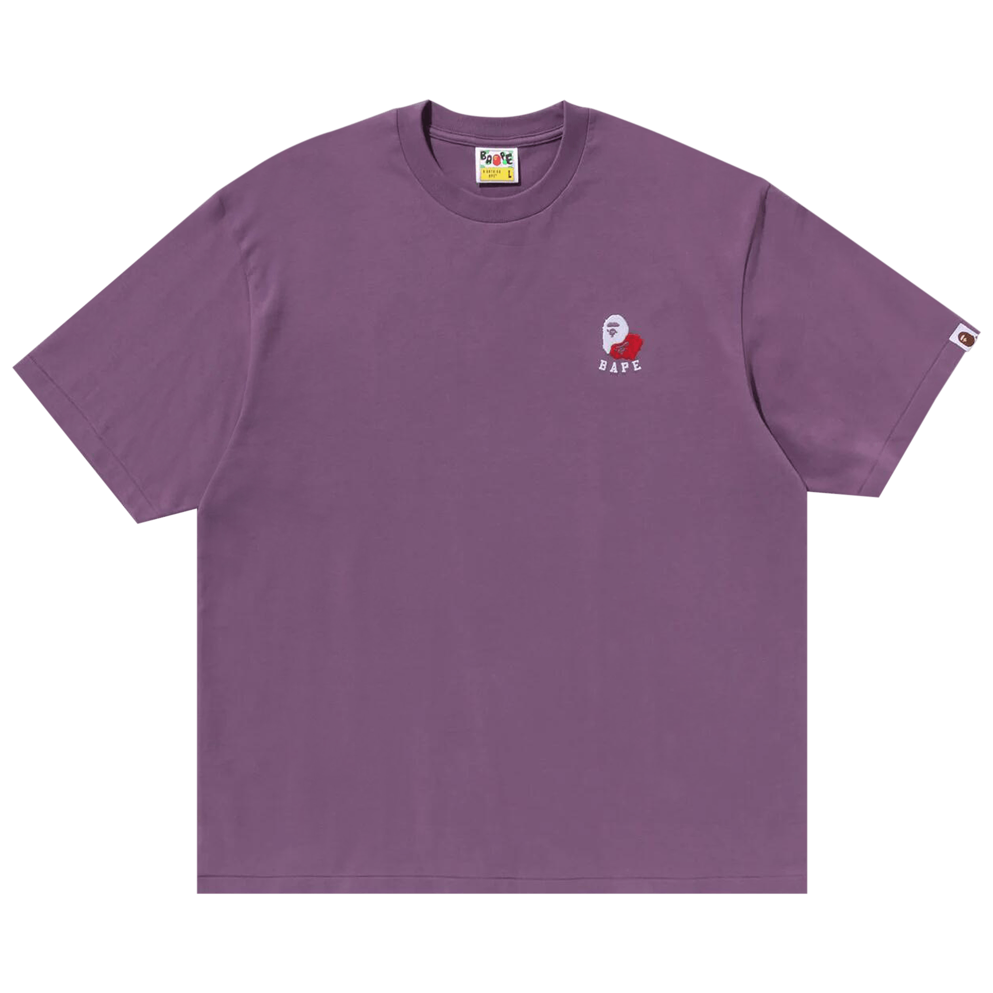 BAPE Ape Head 2 Point Relaxed Fit Tee 'Purple'
