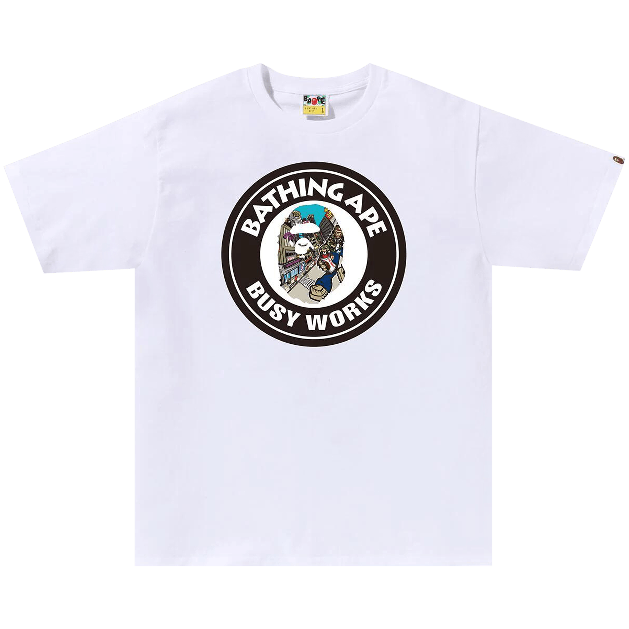 BAPE Comic Art Busy Works Tee 'White'
