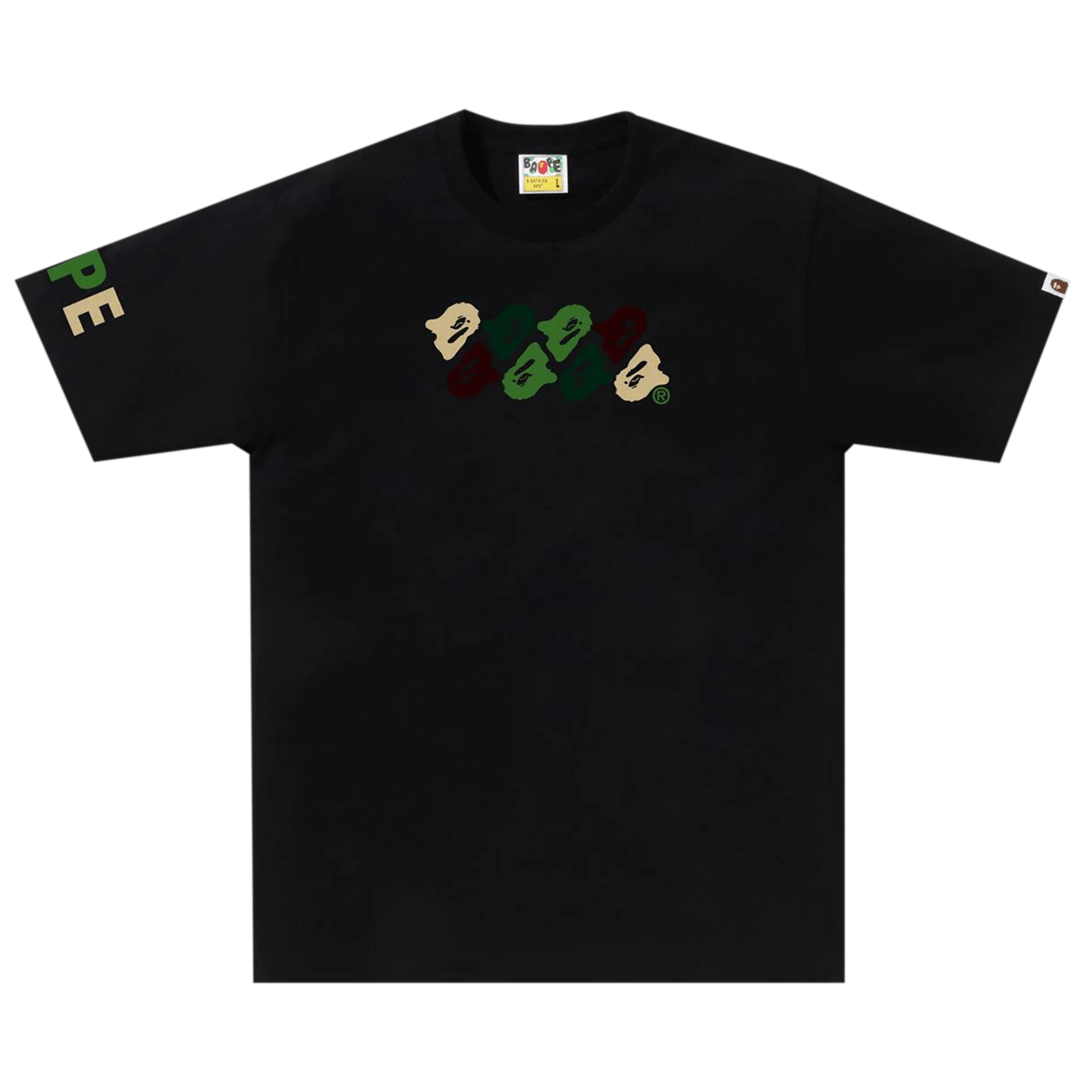 BAPE ABC Camo Tee 'Black/Green'