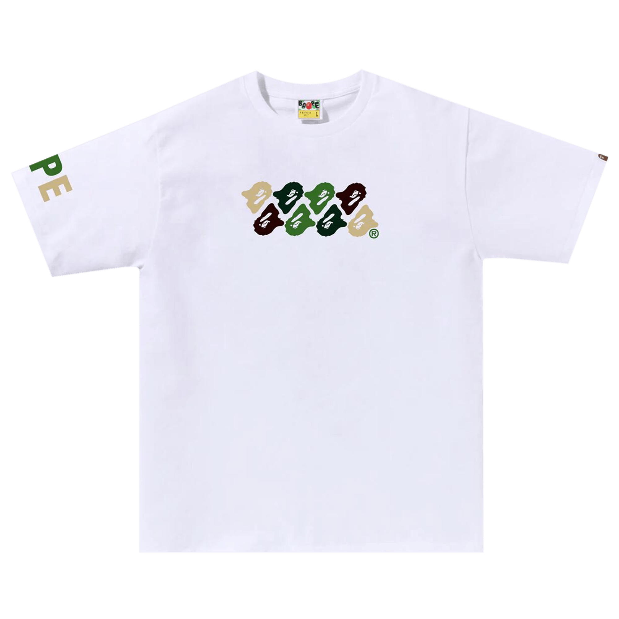BAPE ABC Camo Tee 'White/Green'