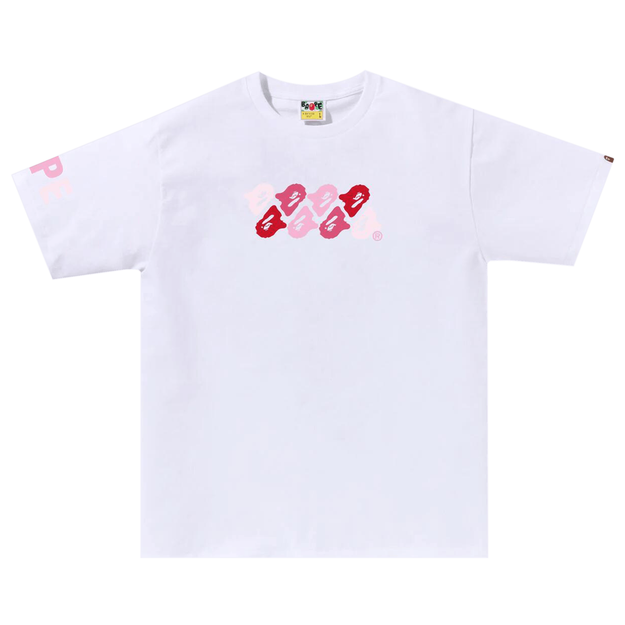 BAPE ABC Camo Tee 'White/Pink'