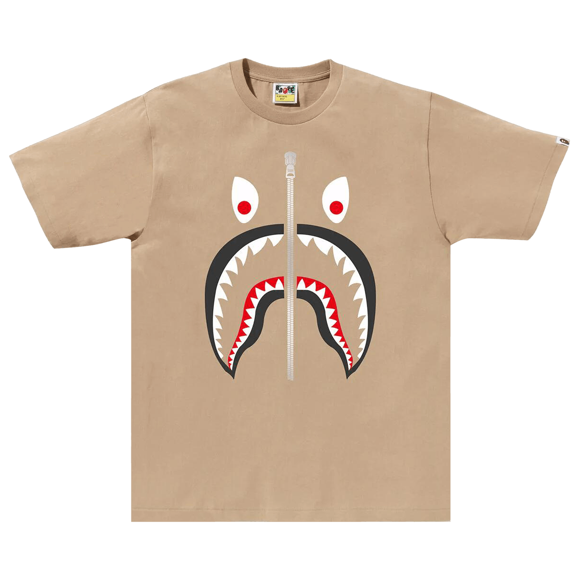 BAPE Mad Shark Tee 'Beige'