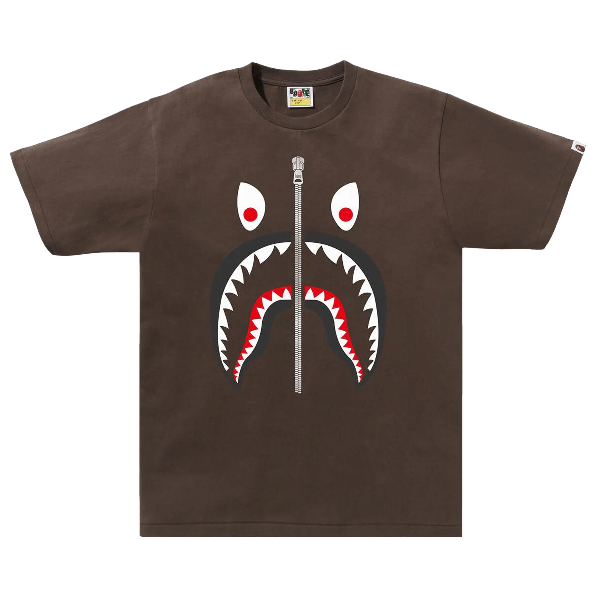 BAPE Mad Shark Tee 'Brown'